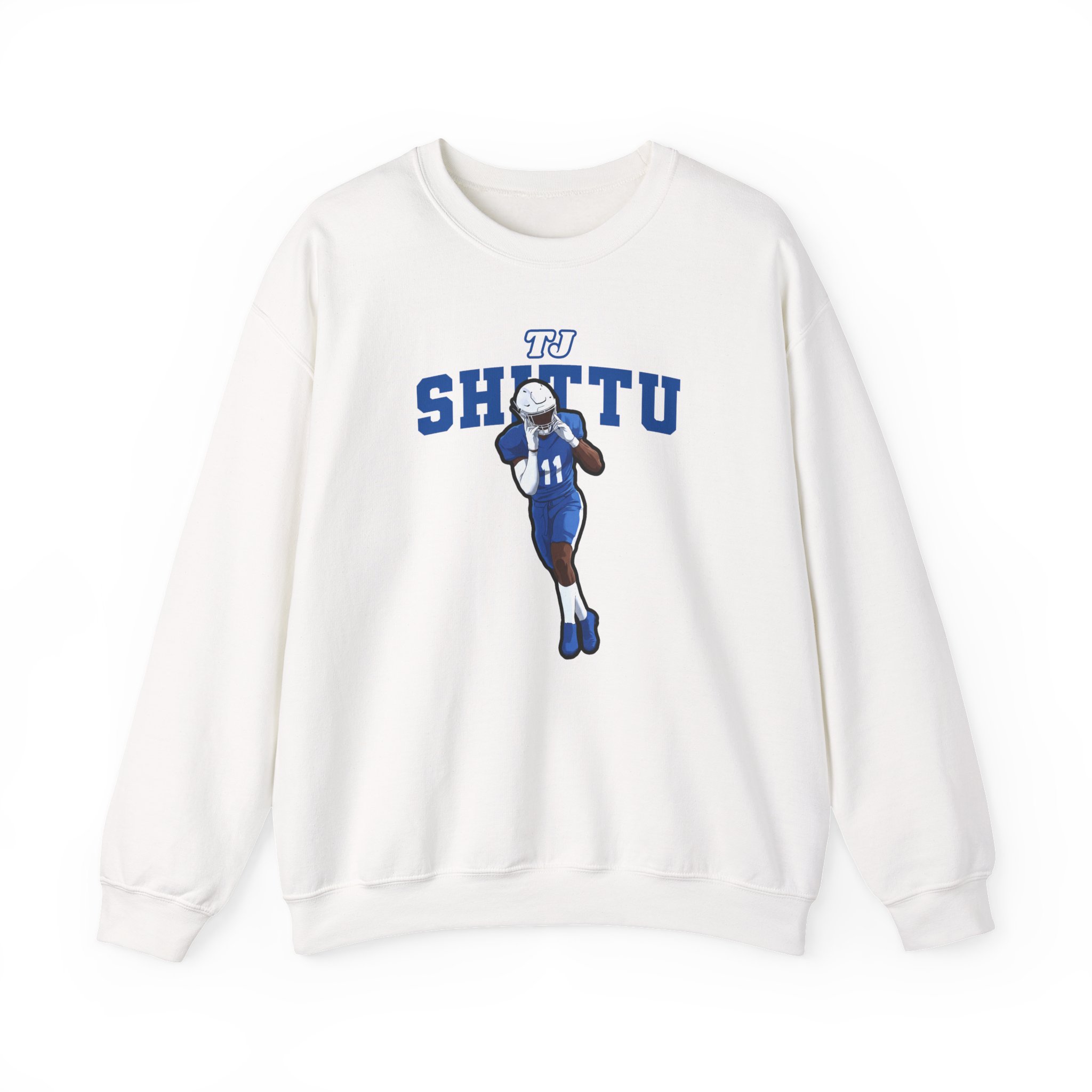 Crewneck Sweatshirt — character_name_arch in White