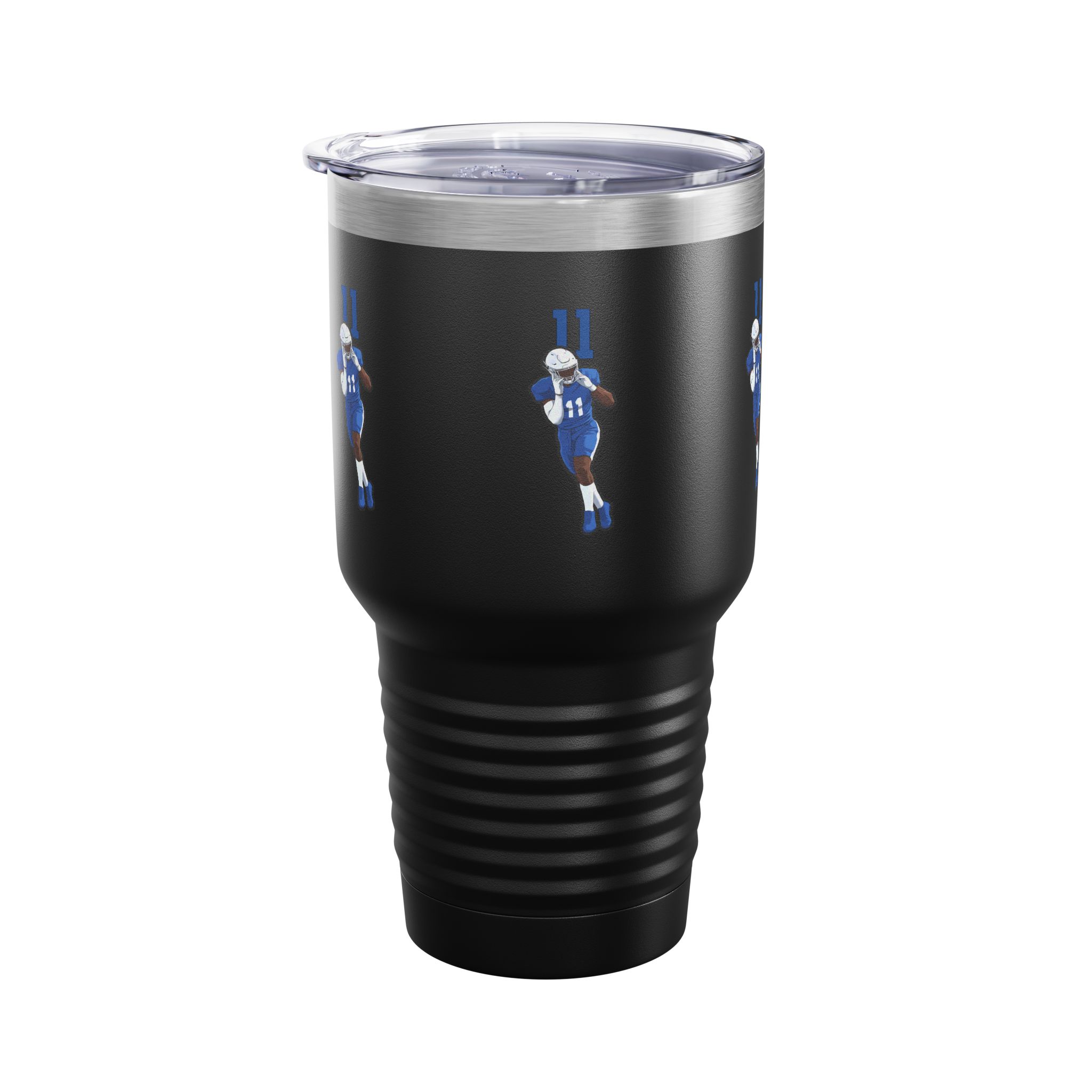 30oz Tumbler — character_number_top in Black