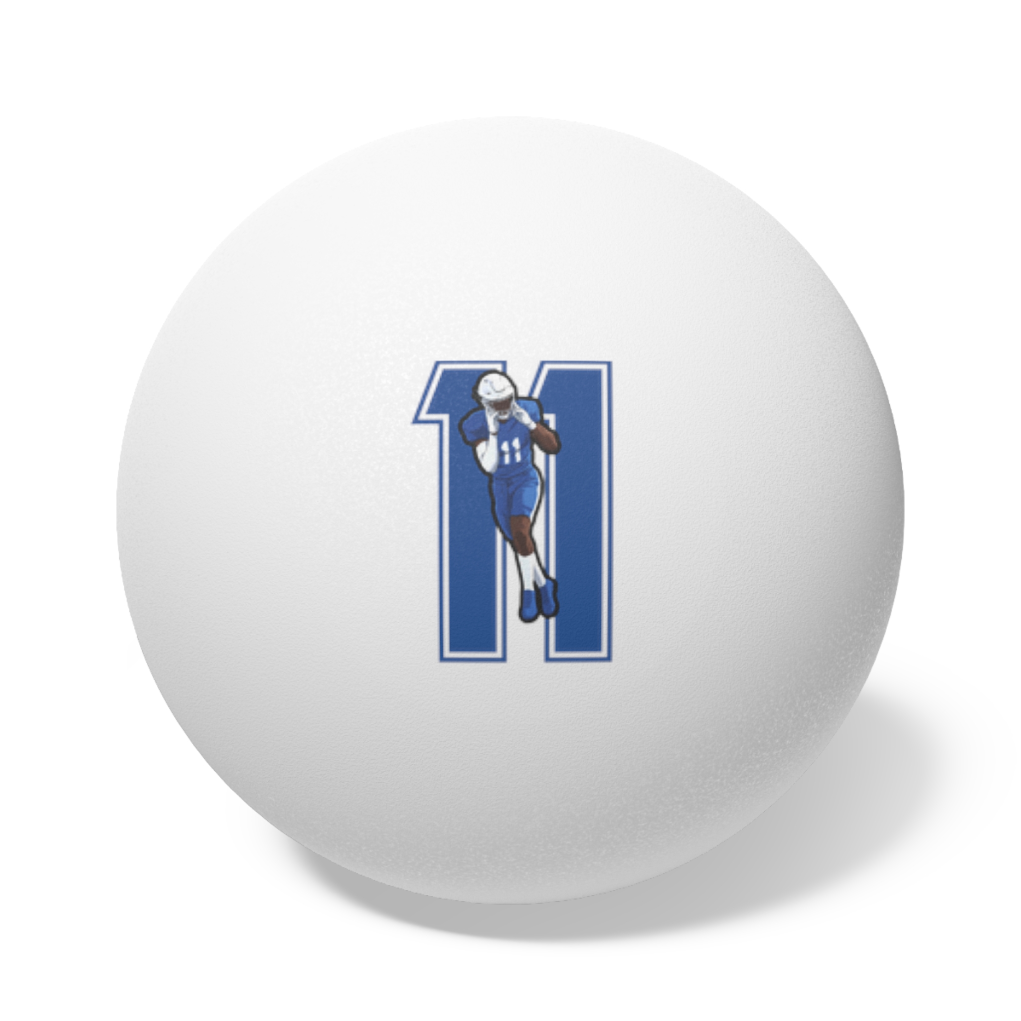 Ping Pong Balls, 6 pcs — character_number in White