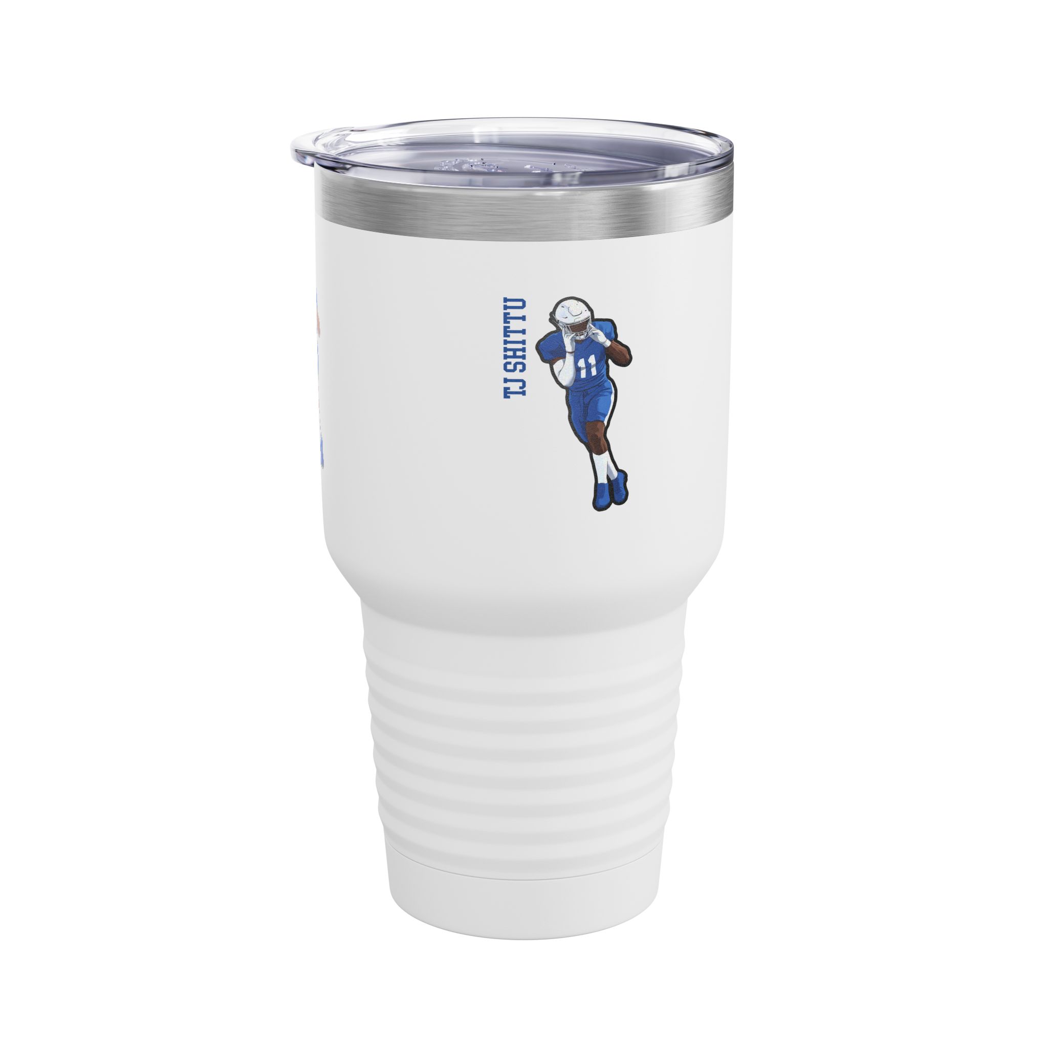 30oz Tumbler — character_name_vertical in White