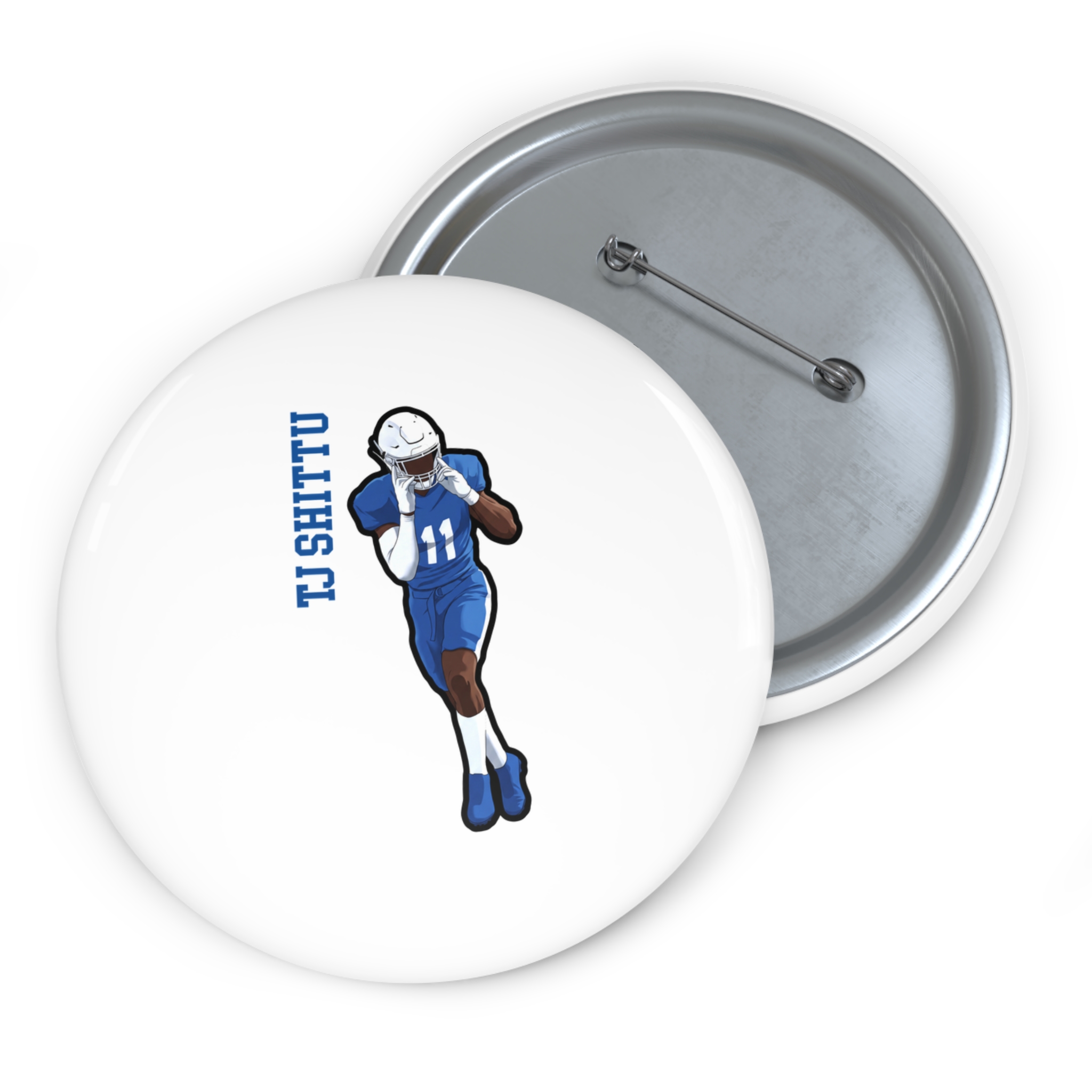 Game Day Pin — character_name_vertical in Classic