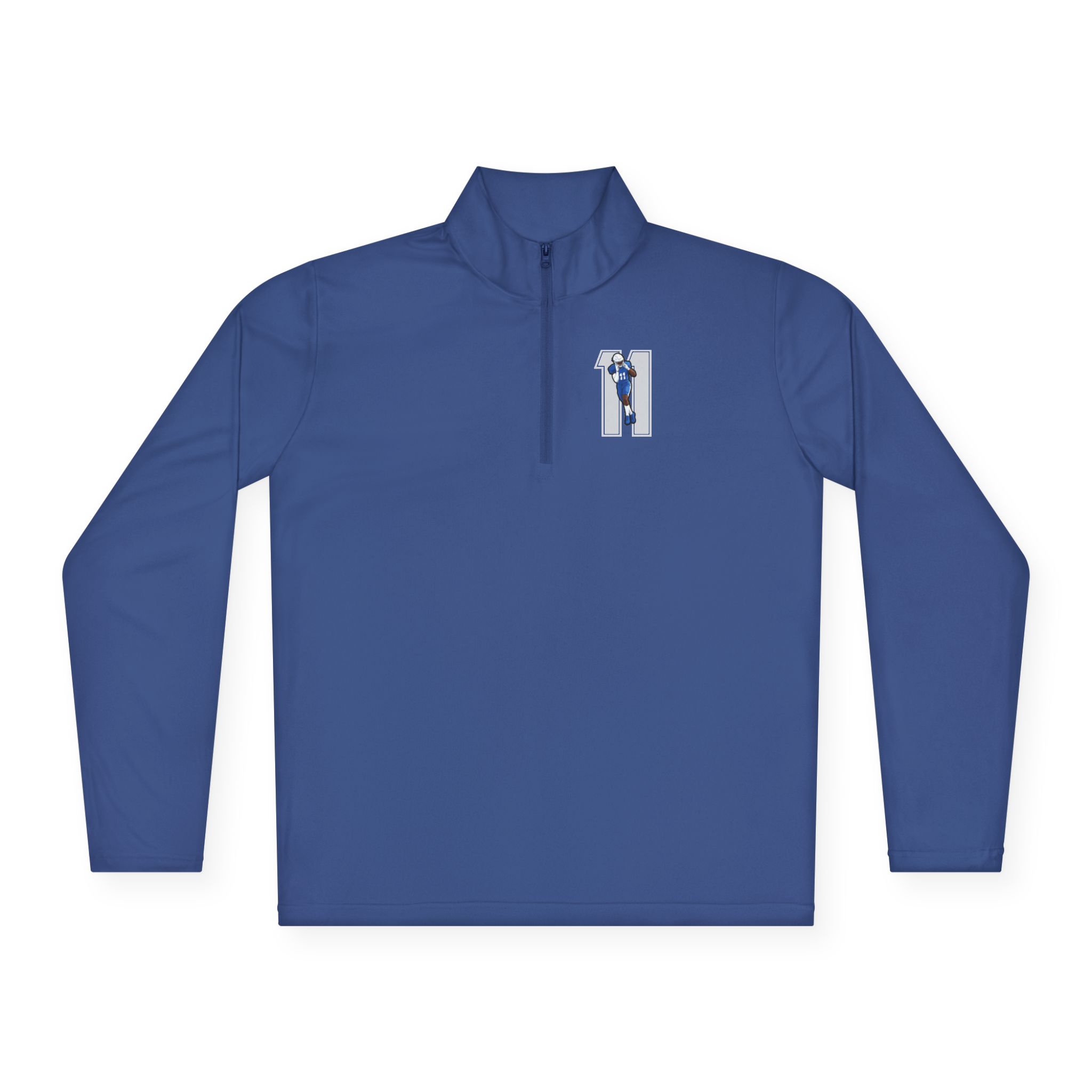 Q-Zip Pullover — character_number in Royal