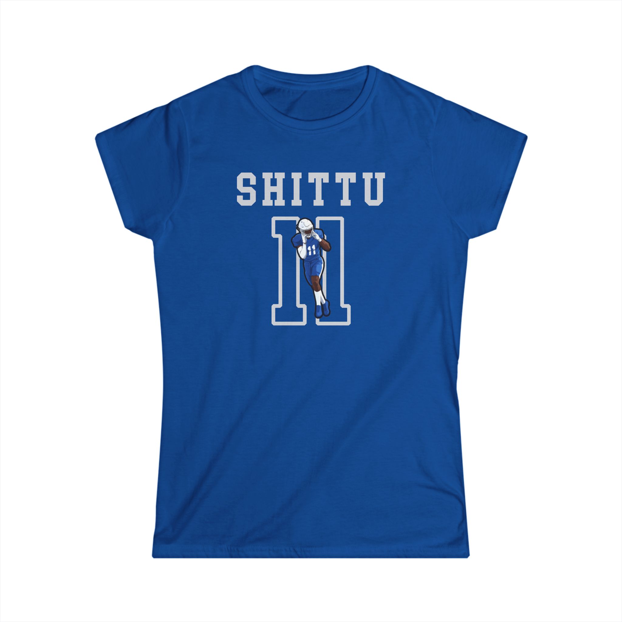 Women's Softstyle Tee — character_shirsey in Royal
