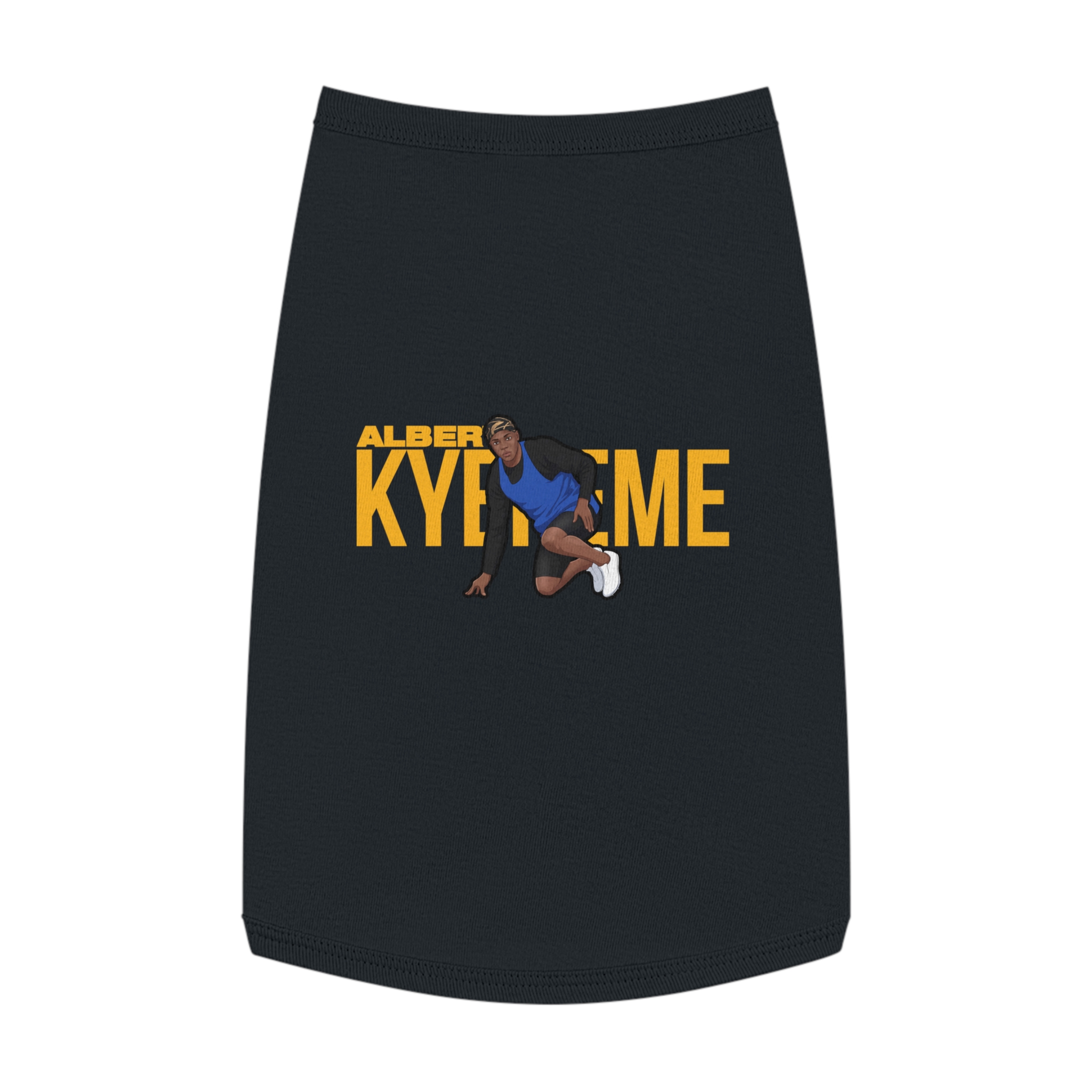 Pet Tank Top — character_player_name in Black