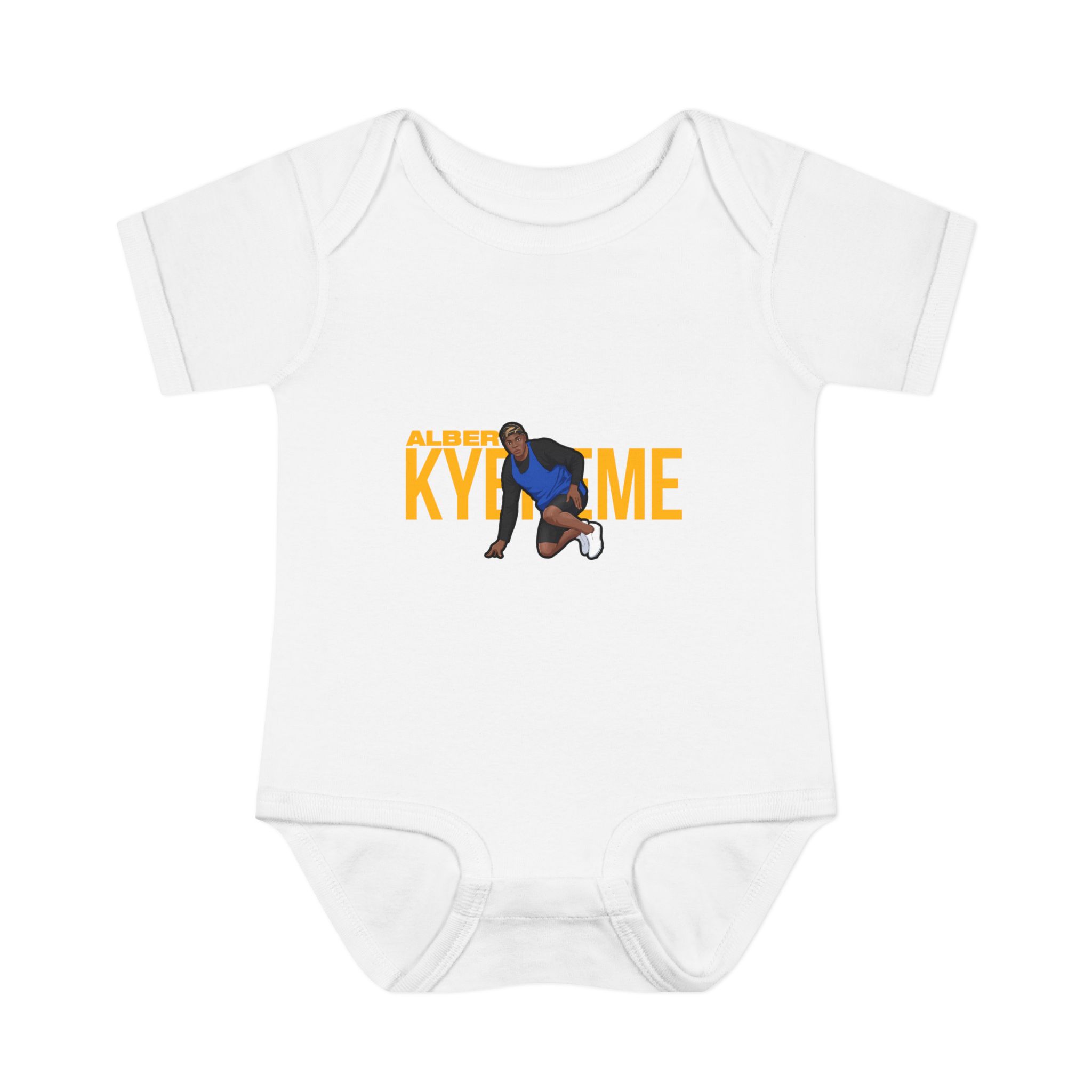 Baby Onesie — character_player_name in White