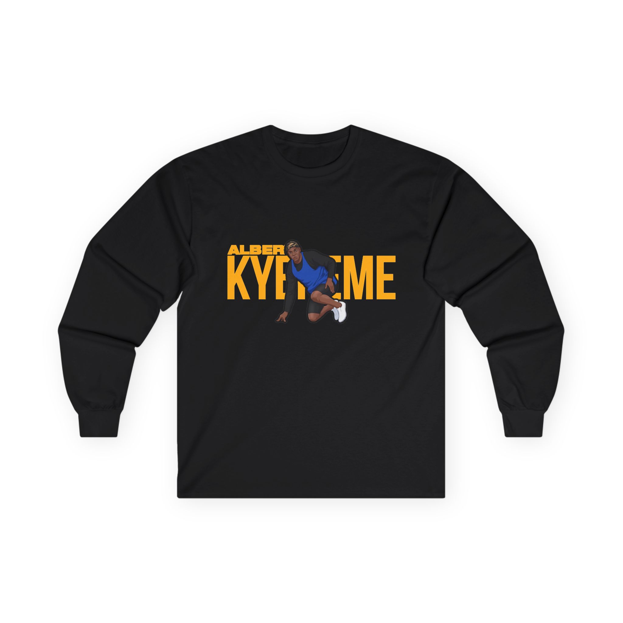 Long Sleeve Tee — character_player_name in Black