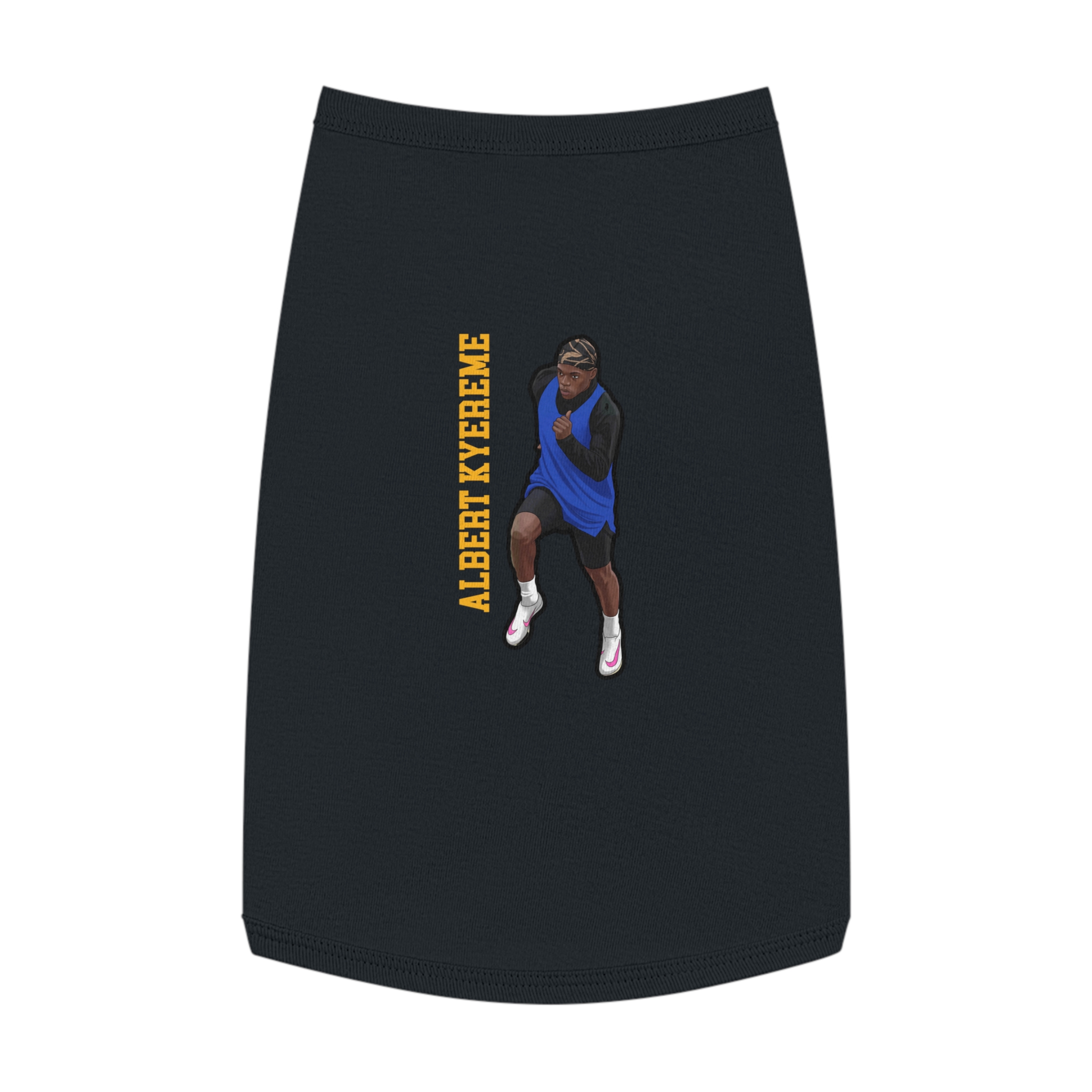 Pet Tank Top — character_name_vertical in White