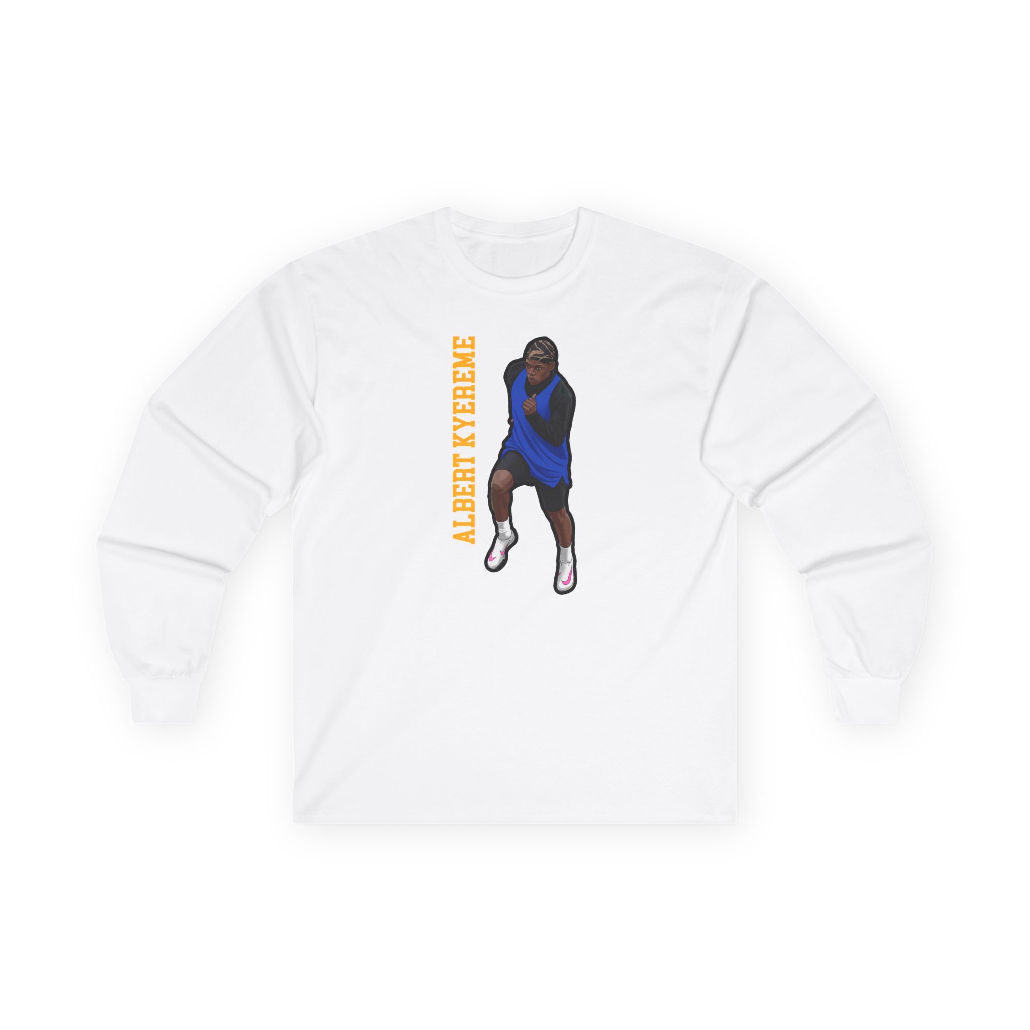 Long Sleeve Tee — character_name_vertical in White