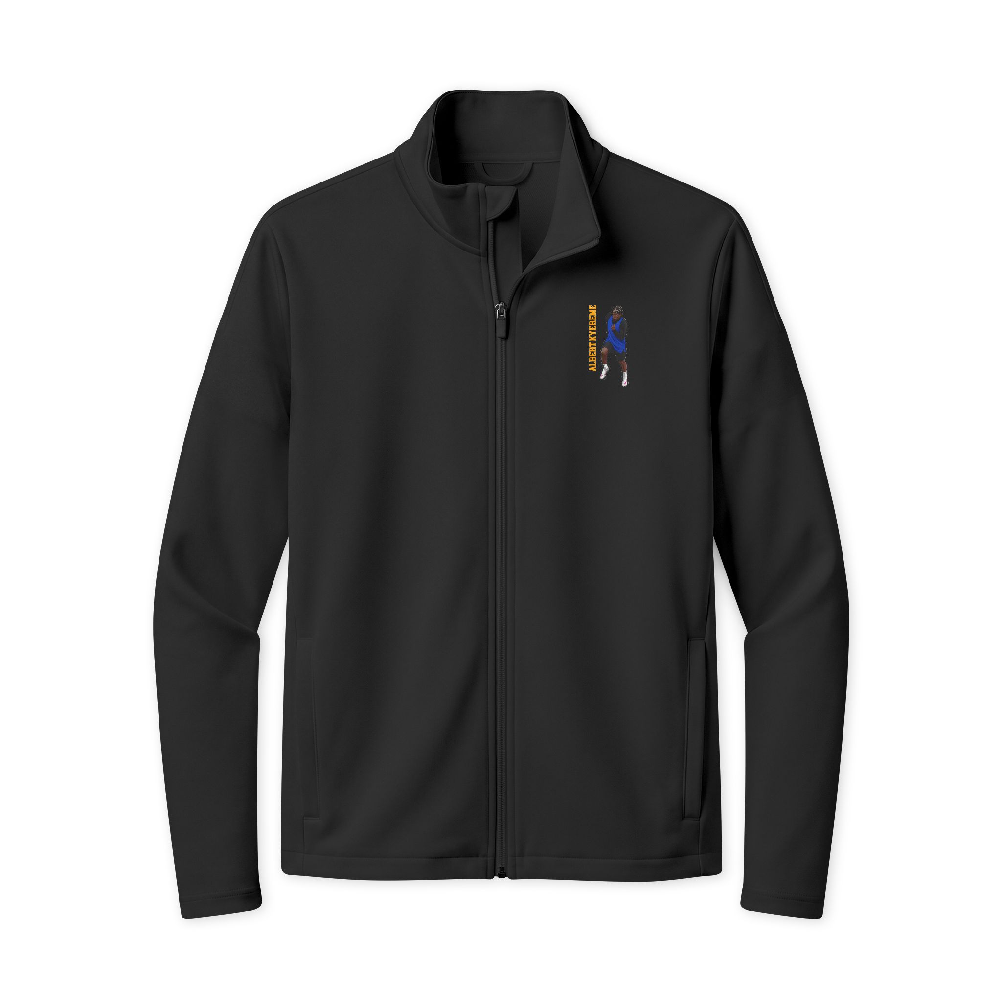 Travel Full-Zip Jacket — character_name_vertical in Black/ Black