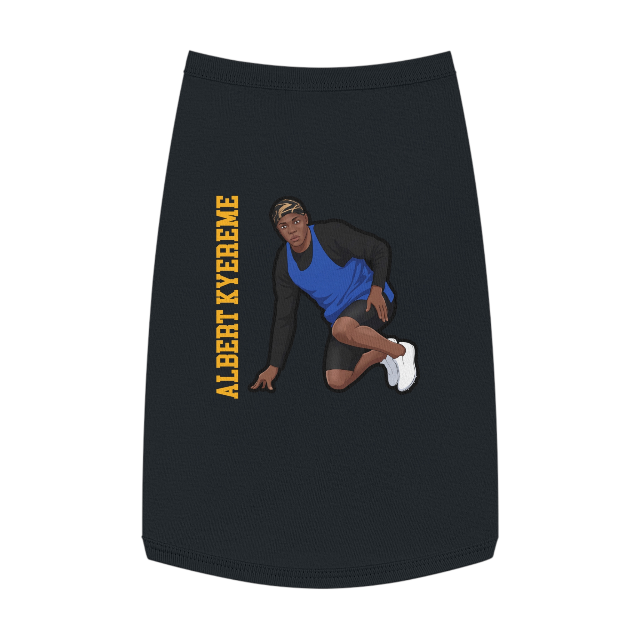 Pet Tank Top — character_name_vertical in White