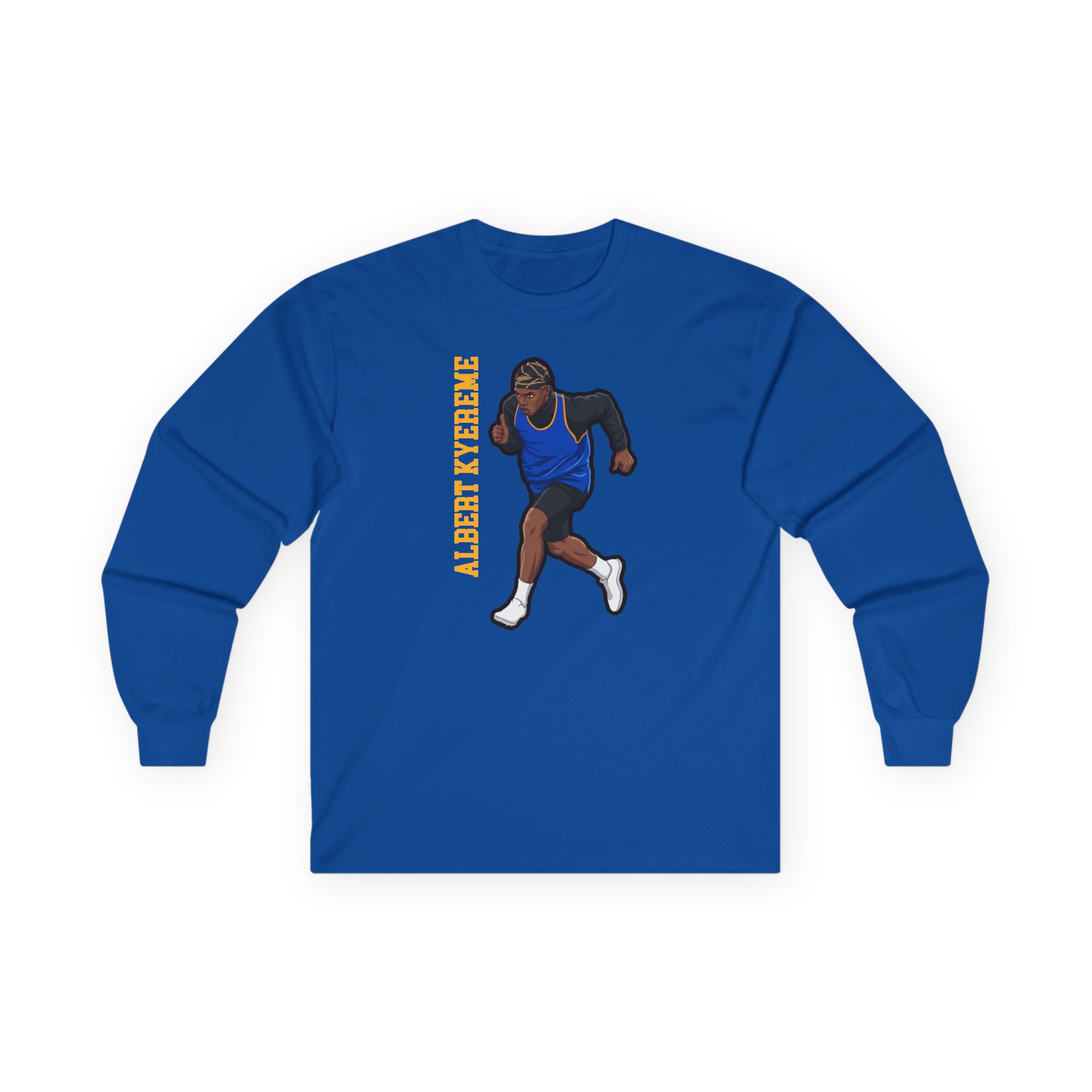 Long Sleeve Tee — character_name_vertical in Royal