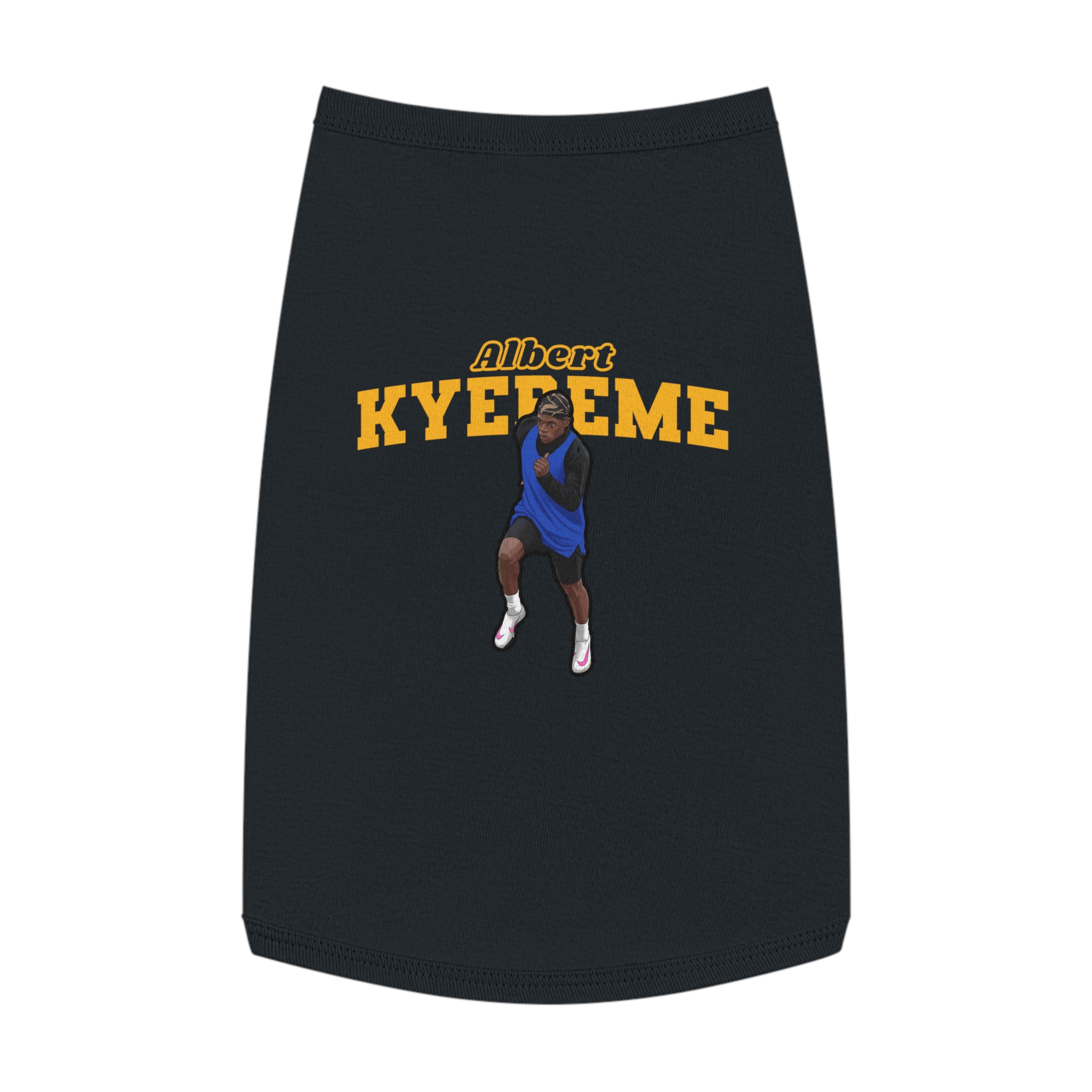 Pet Tank Top — character_name_arch in Black