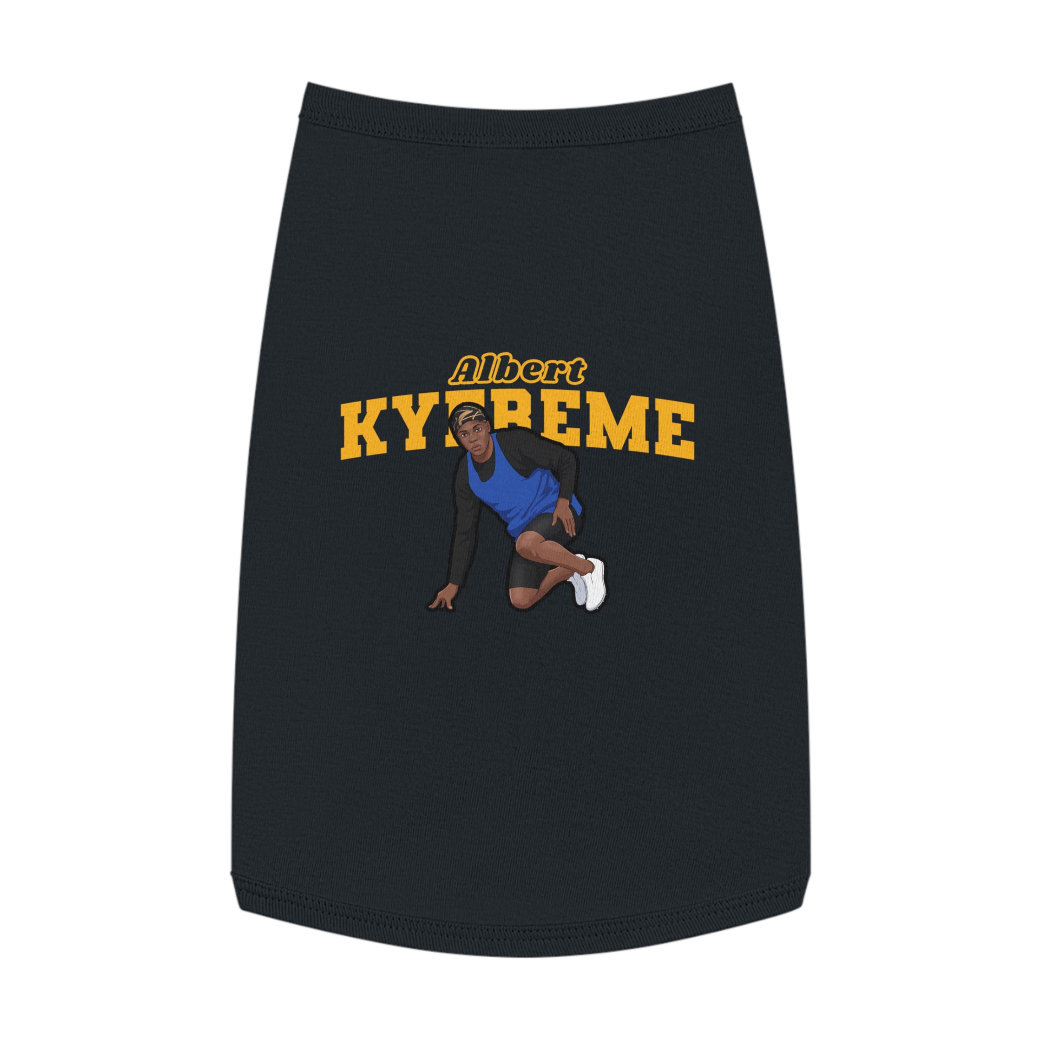 Pet Tank Top — character_name_arch in Black