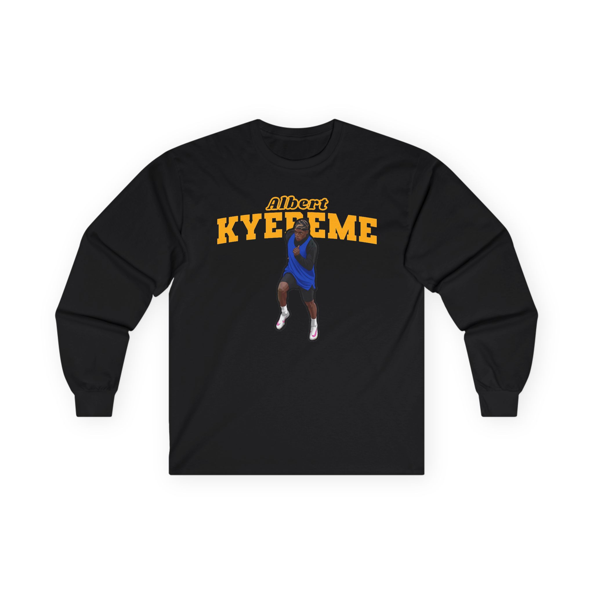 Long Sleeve Tee — character_name_arch in Black