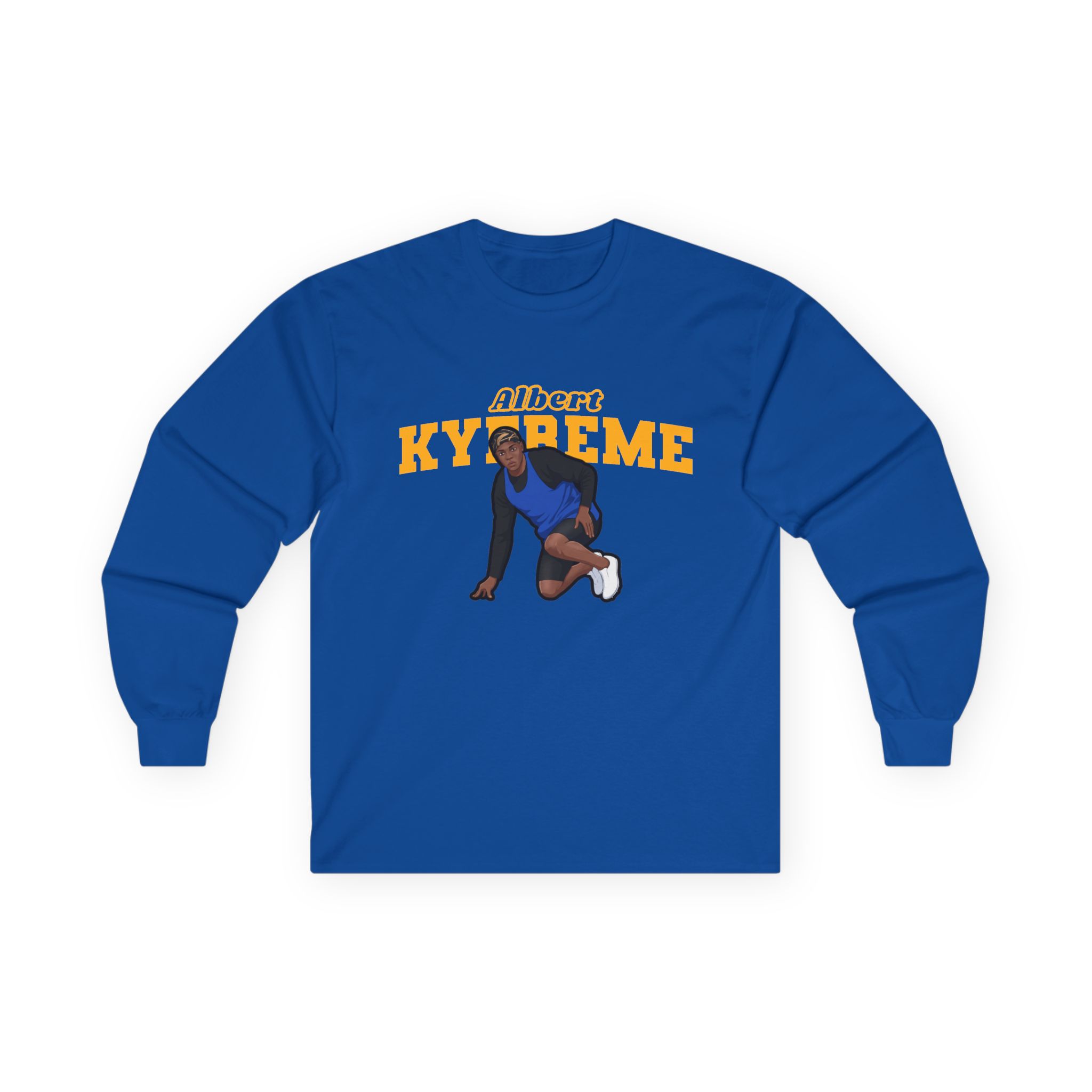 Long Sleeve Tee — character_name_arch in Royal