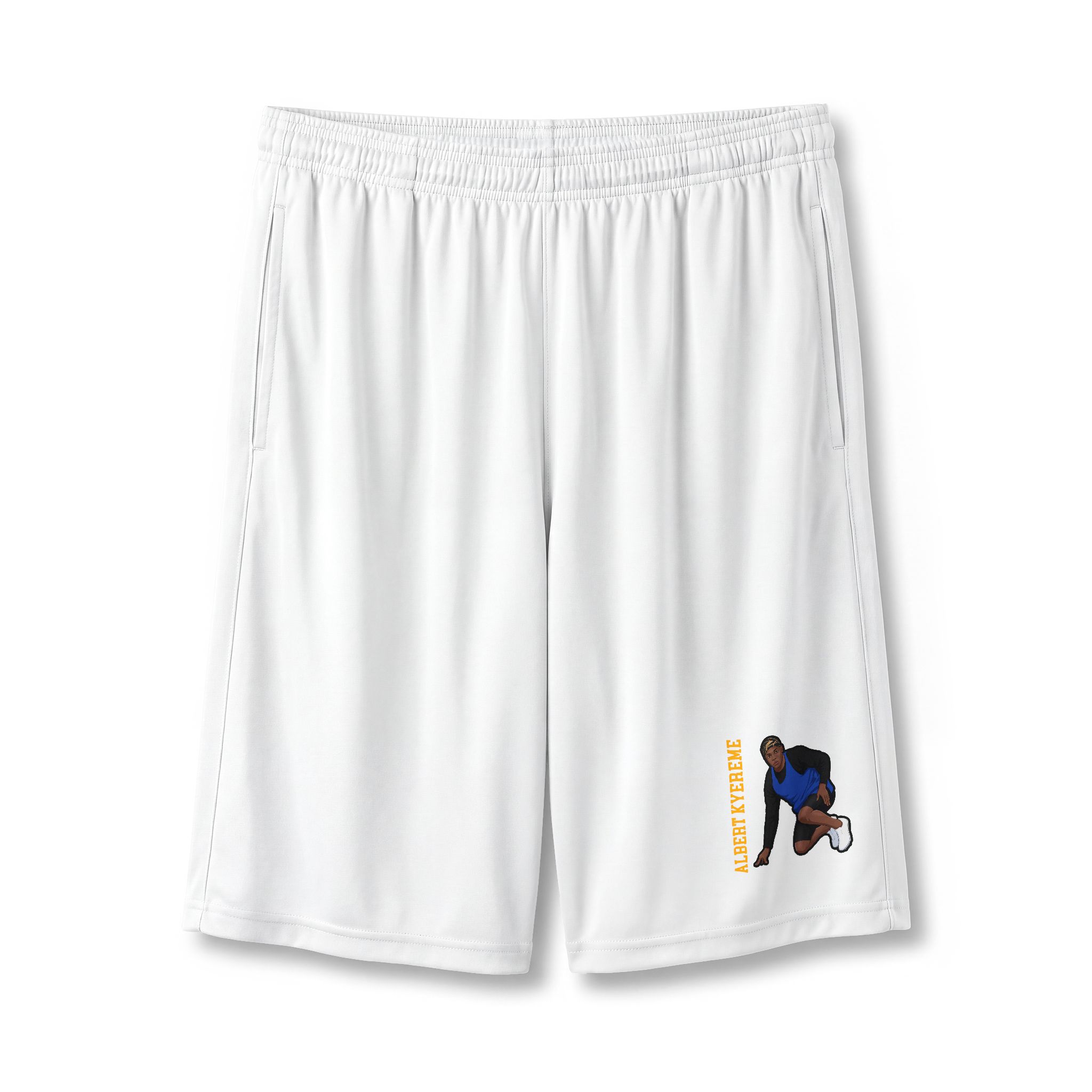 Shorts — character_name_vertical in White
