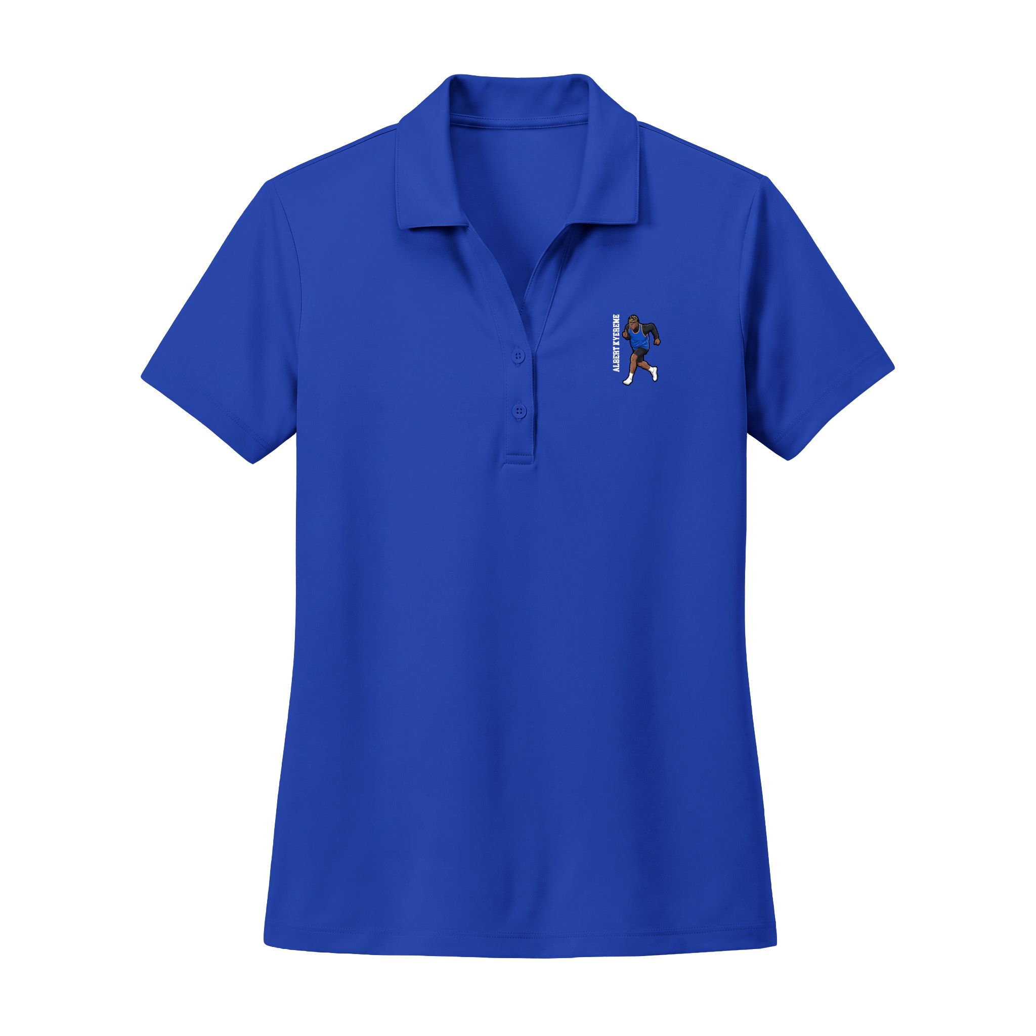 Women's Polo — character_name_vertical in Royal