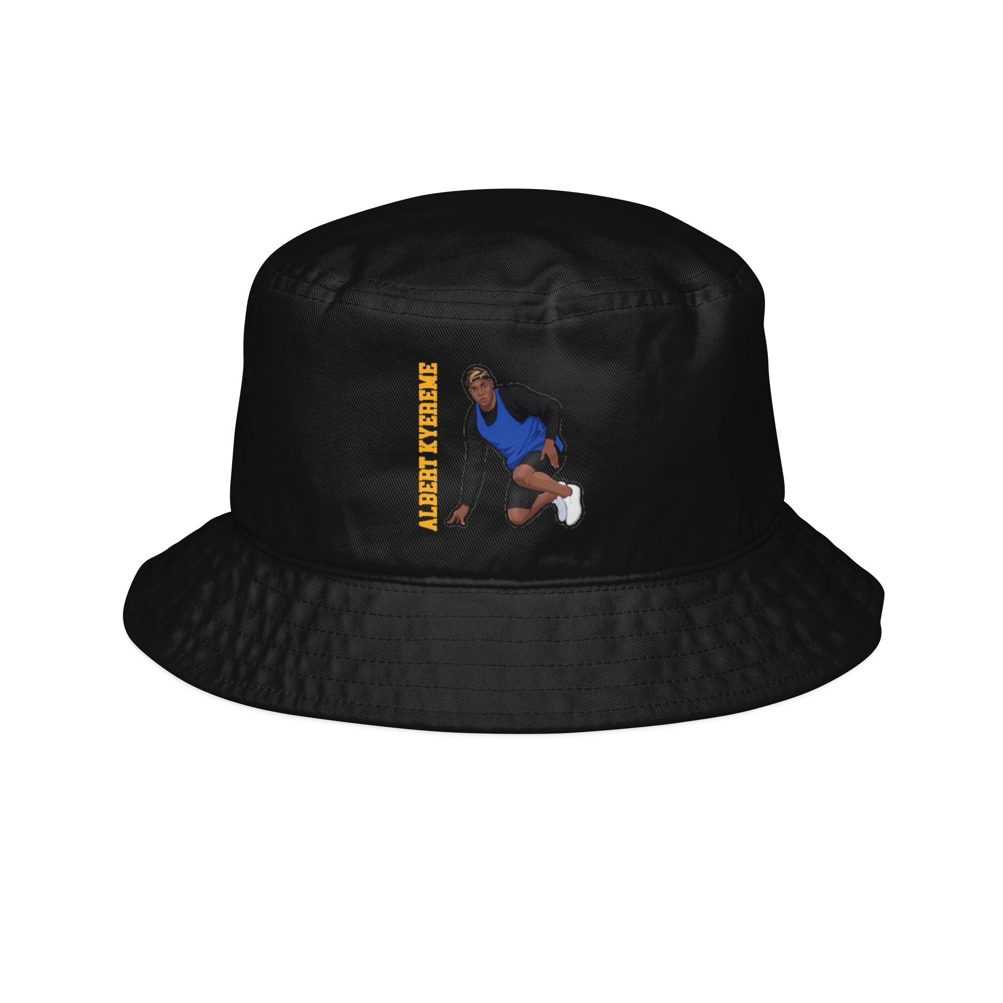Bucket Hat — character_name_vertical in Black