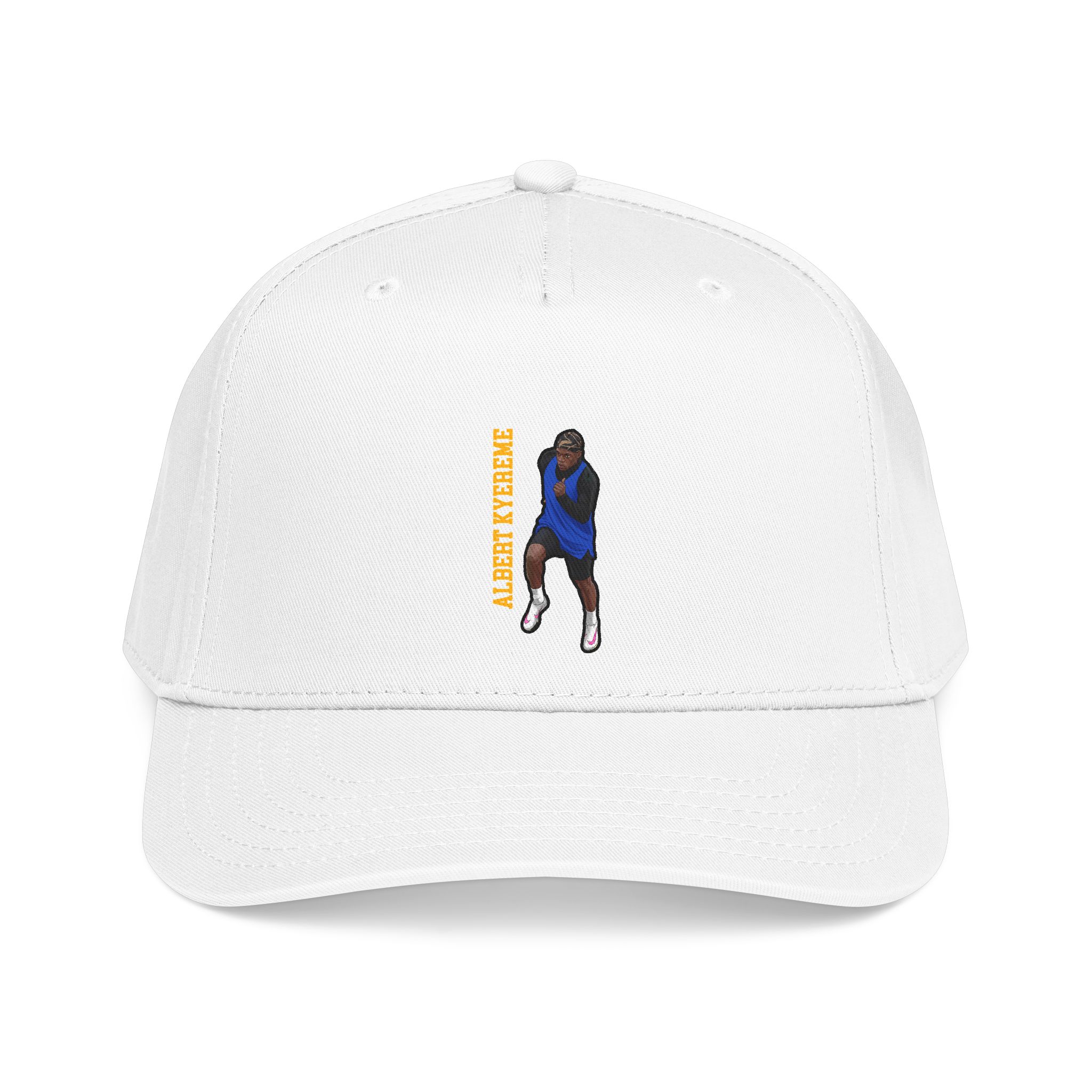 Baseball Cap — character_name_vertical in White