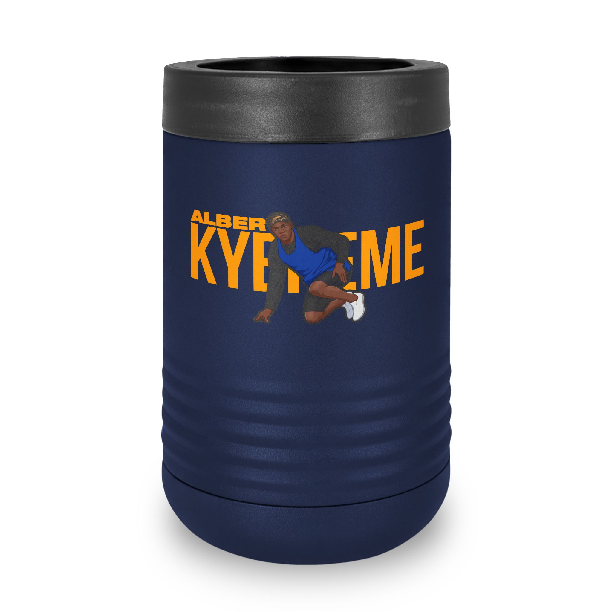 Stainless Can Cooler — character_player_name in Navy