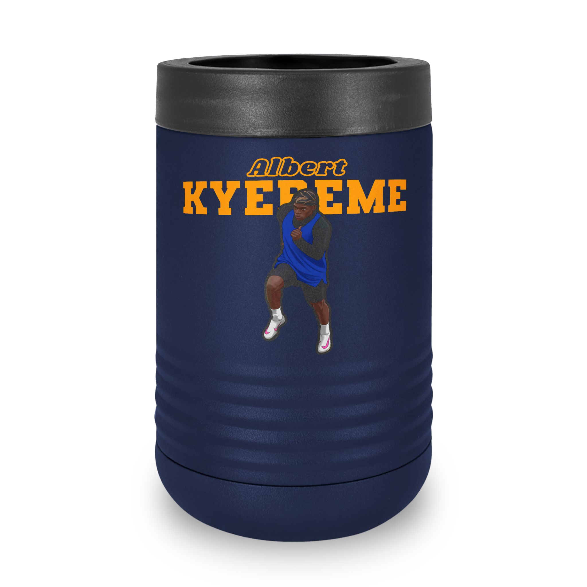 Stainless Can Cooler — character_name_arch in Navy