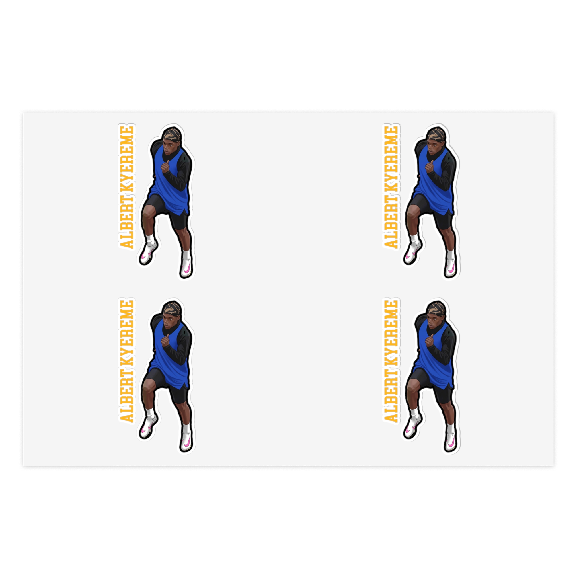 Sticker Sheet — character_name_vertical in Classic