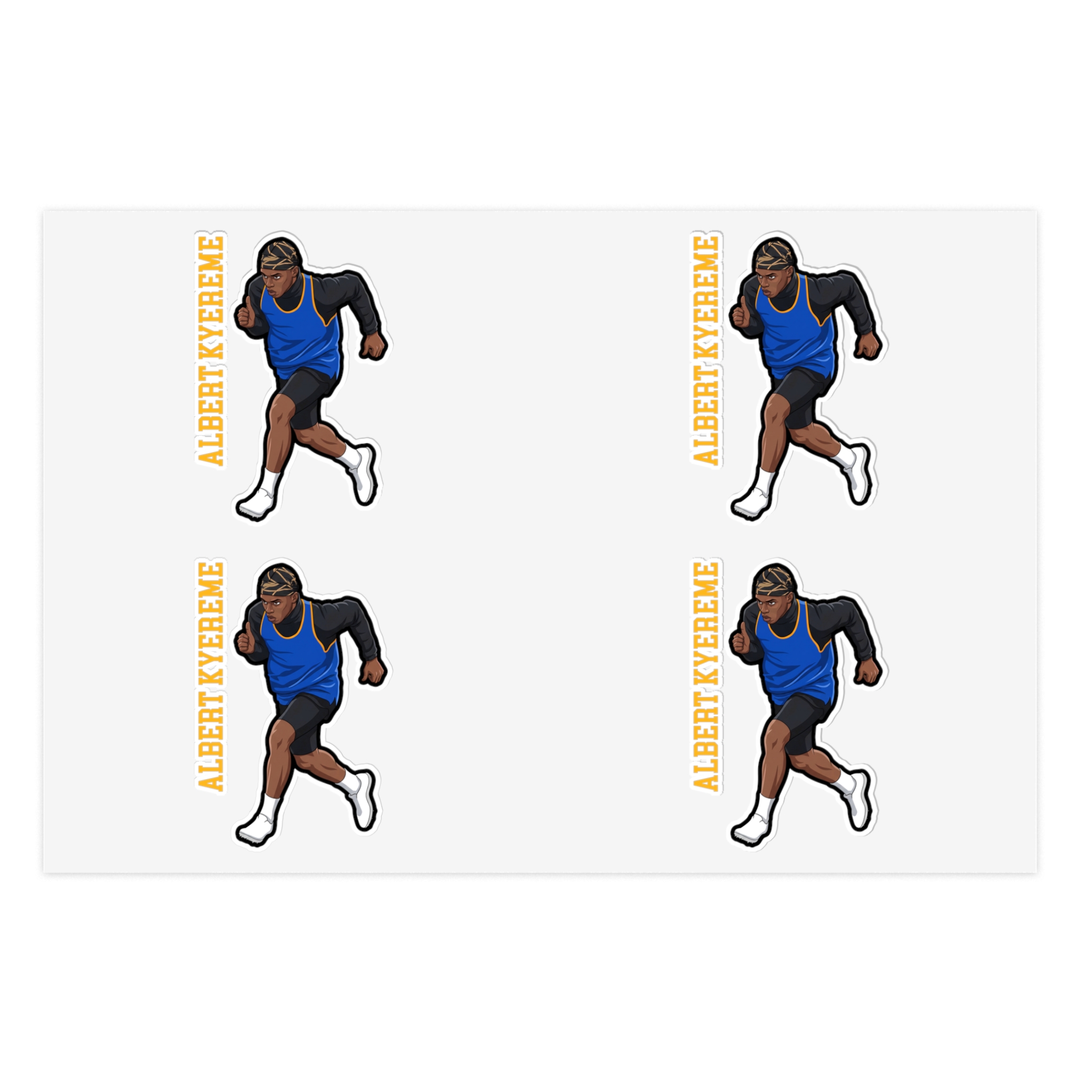 Sticker Sheet — character_name_vertical in Classic