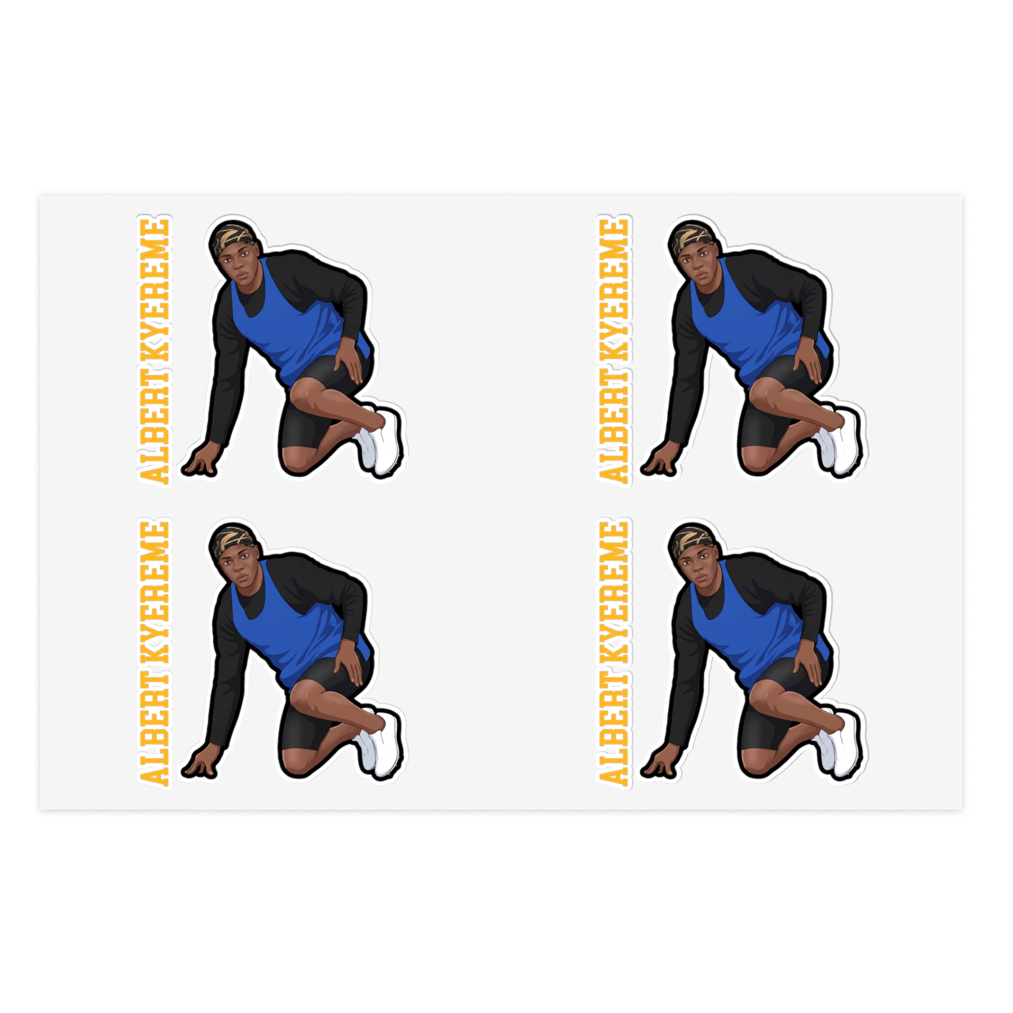 Sticker Sheet — character_name_vertical in Classic
