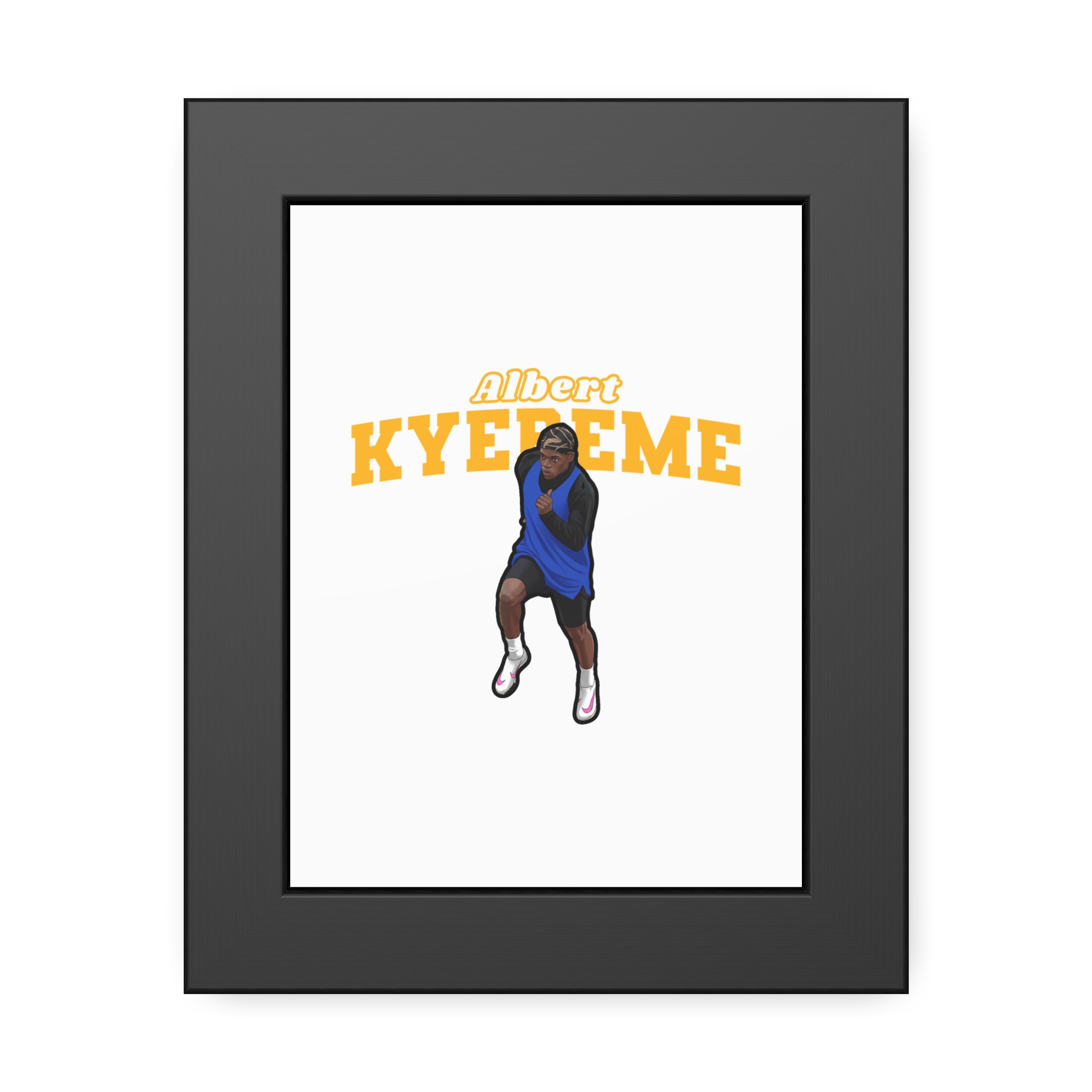 Framed Poster — character_name_arch in Black