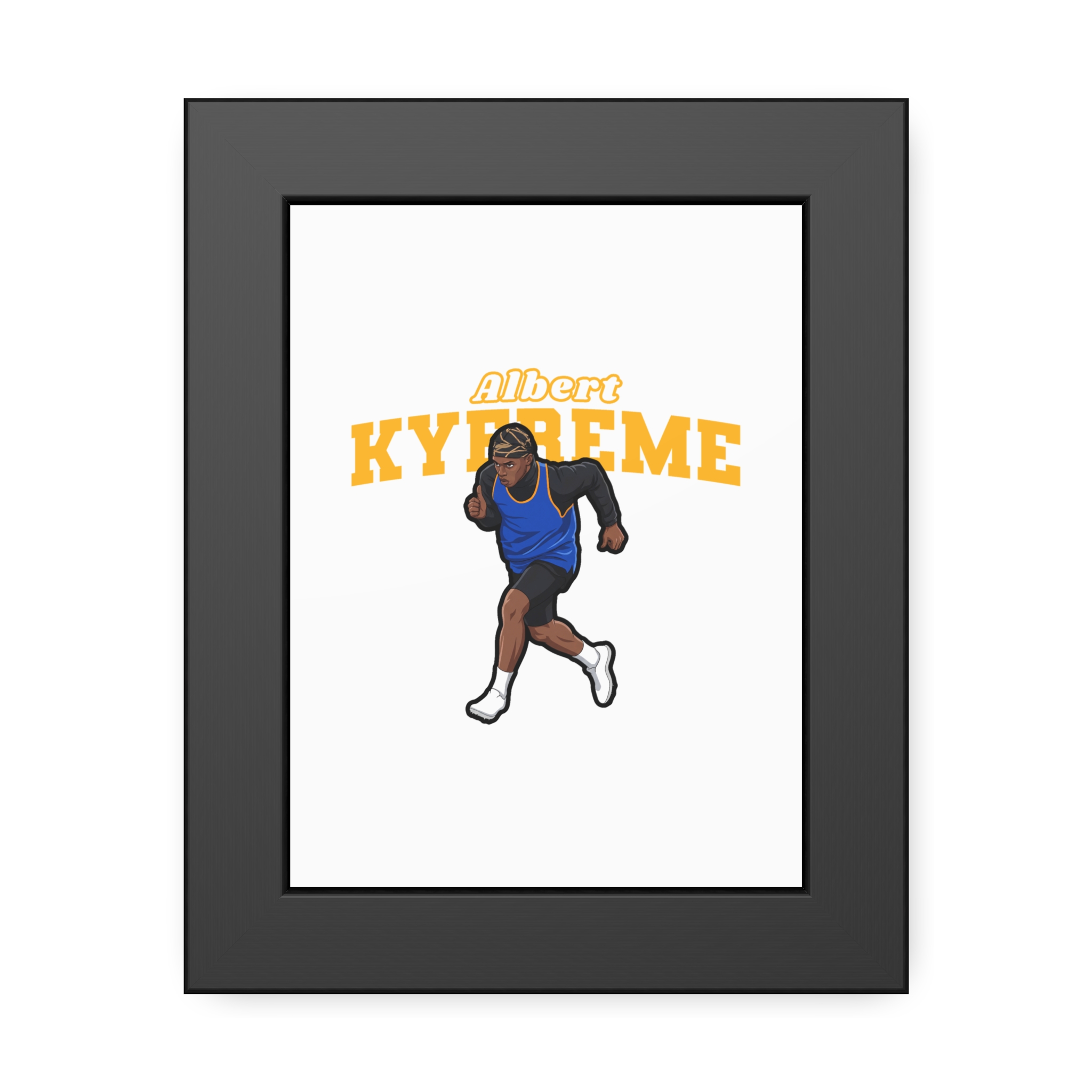 Framed Poster — character_name_arch in Black