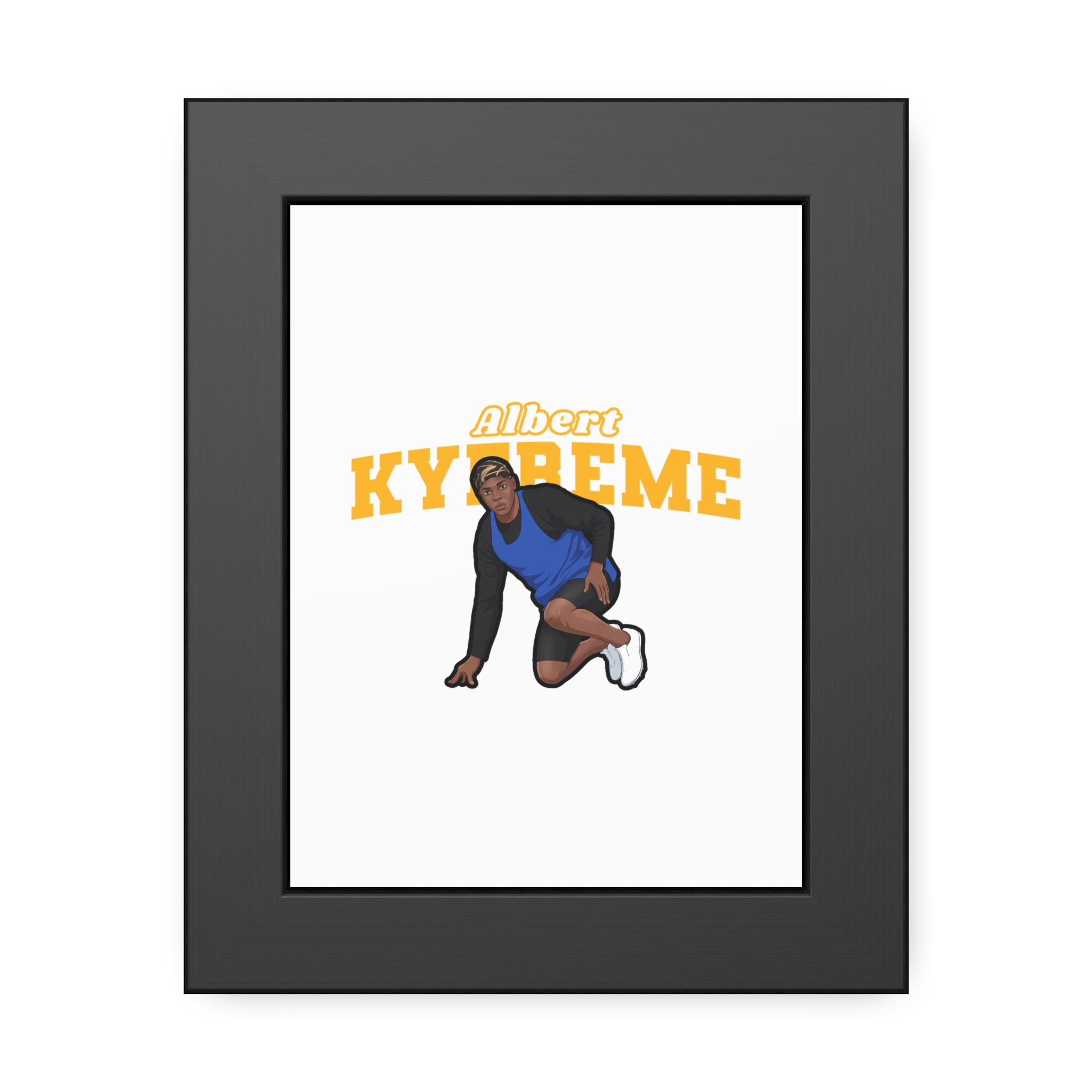 Framed Poster — character_name_arch in Black