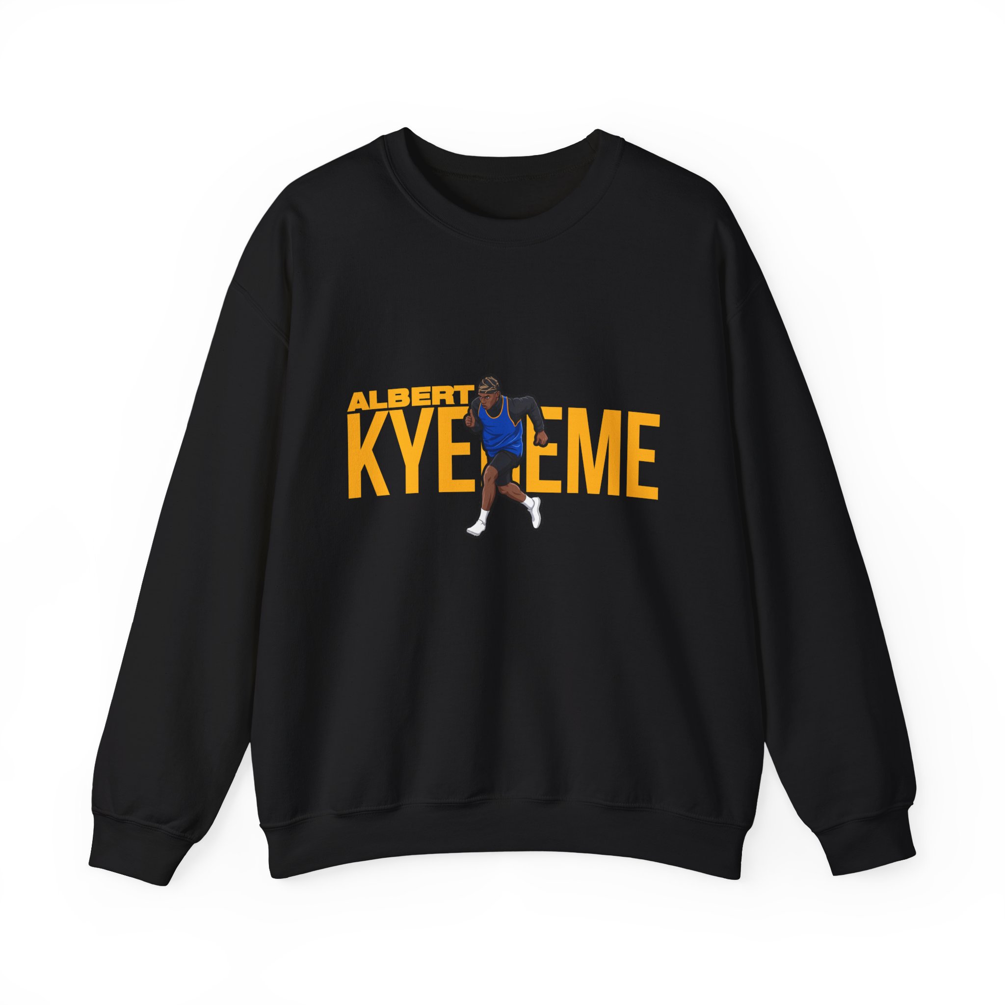 Crewneck Sweatshirt — character_player_name in Black
