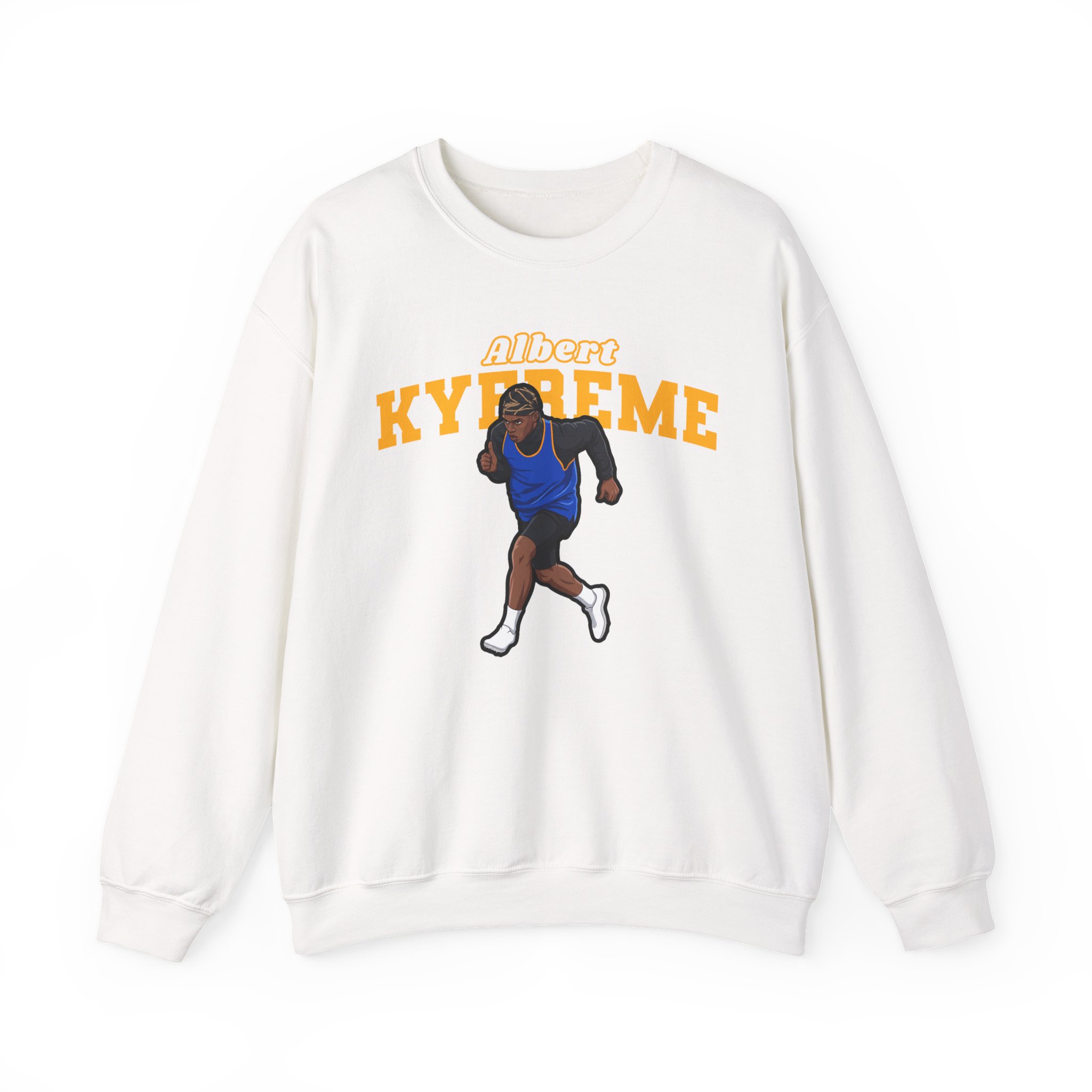 Crewneck Sweatshirt — character_name_arch in White