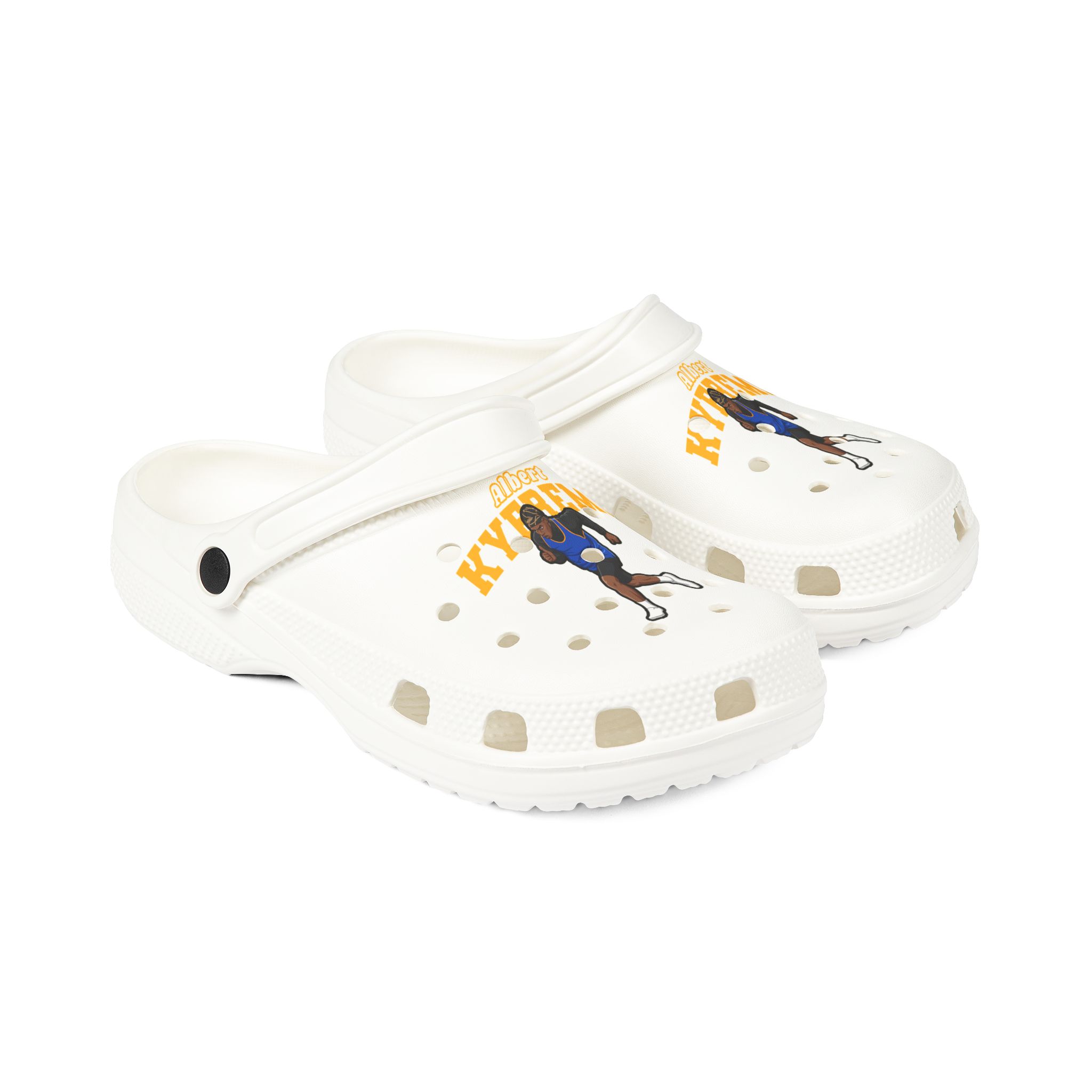 Rubber Clogs — character_name_arch in White