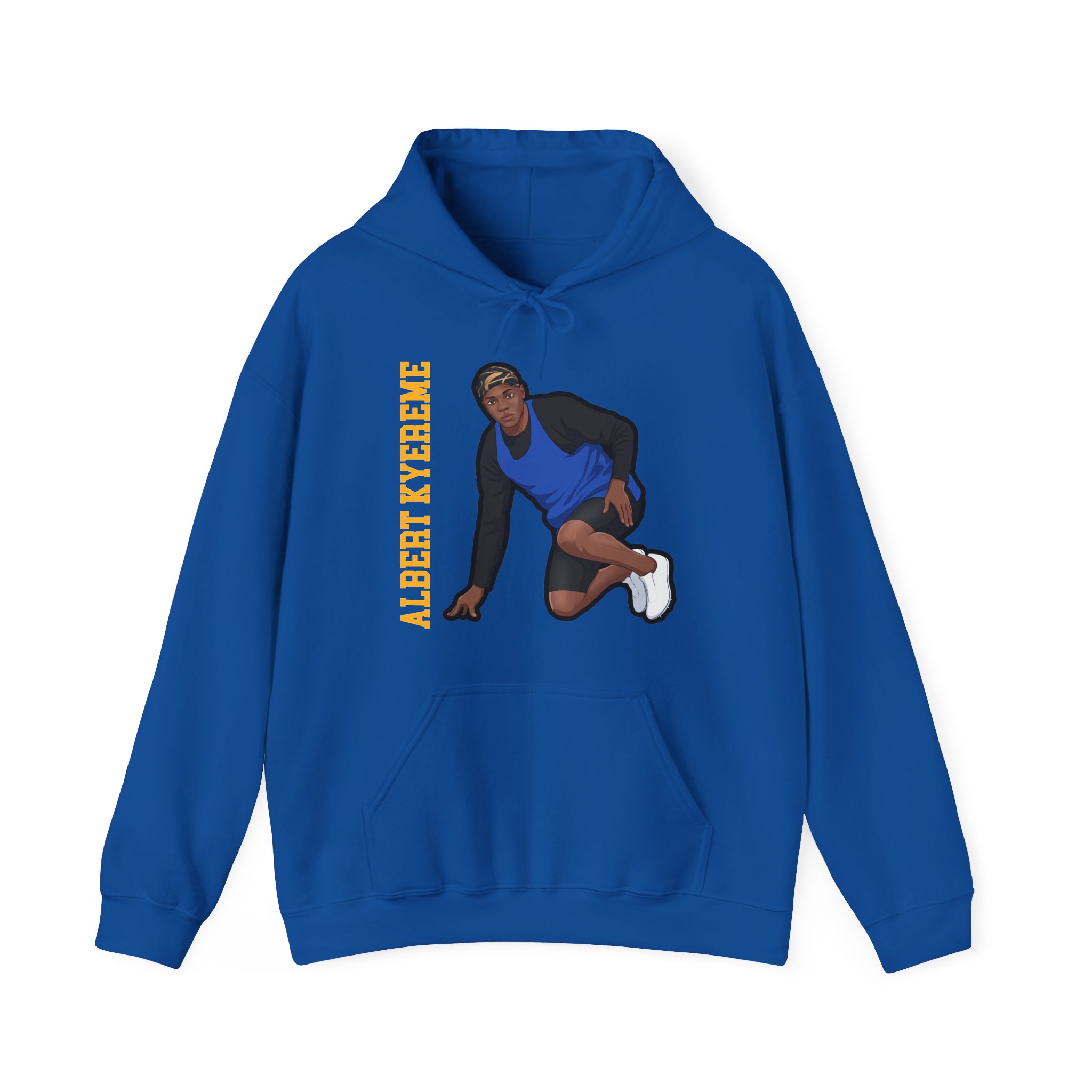 Hoodie — character_name_vertical in Royal