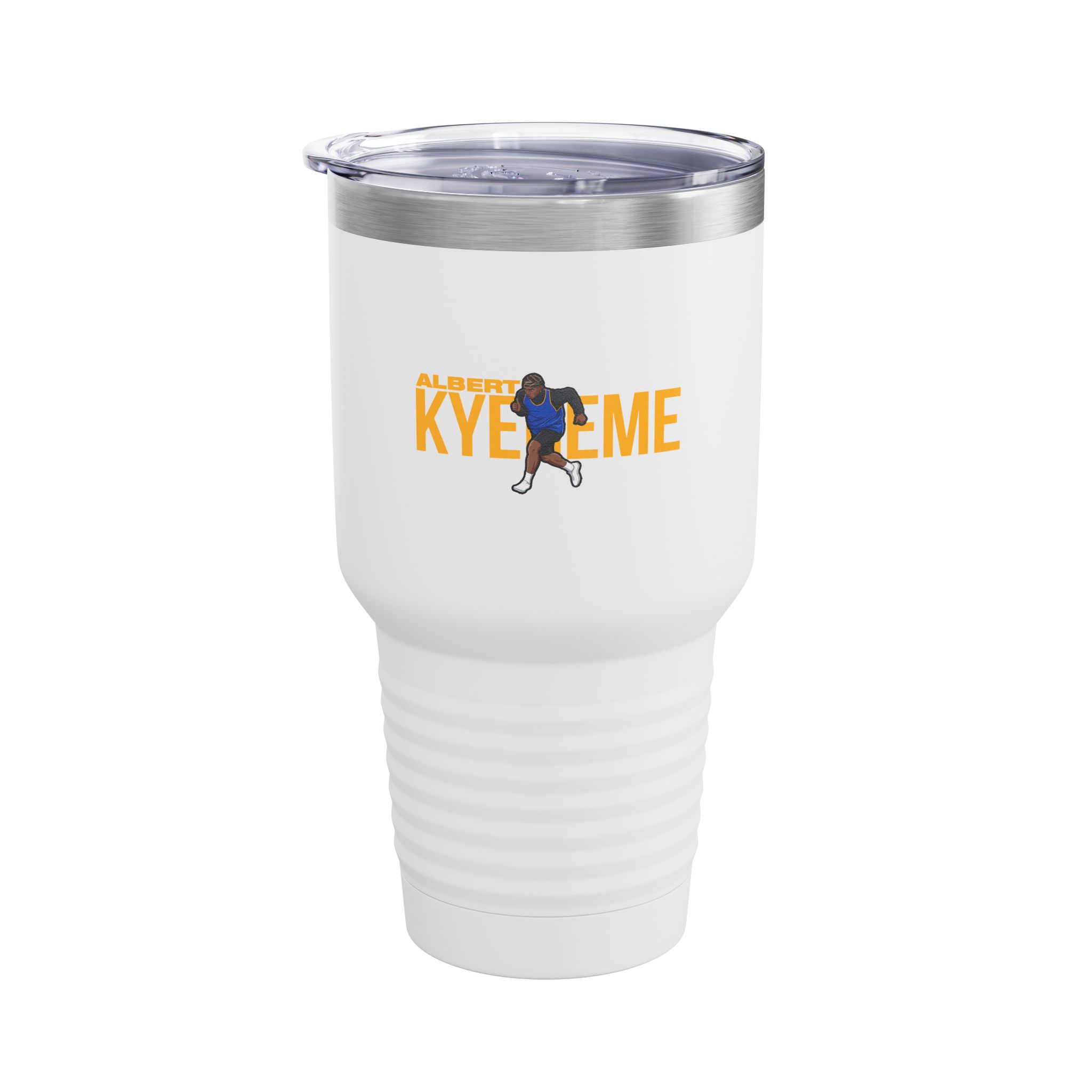 30oz Tumbler — character_player_name in White