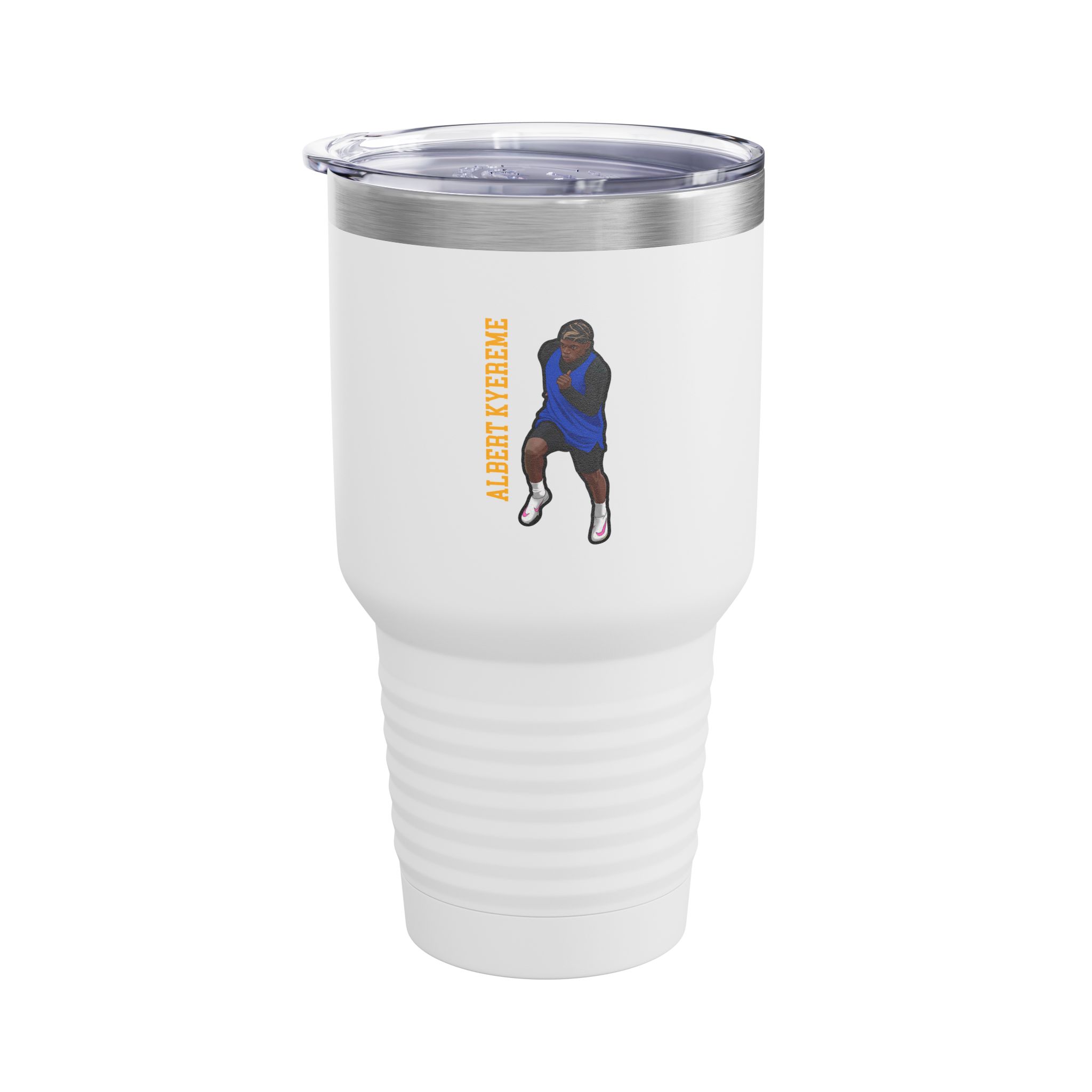 30oz Tumbler — character_name_vertical in White