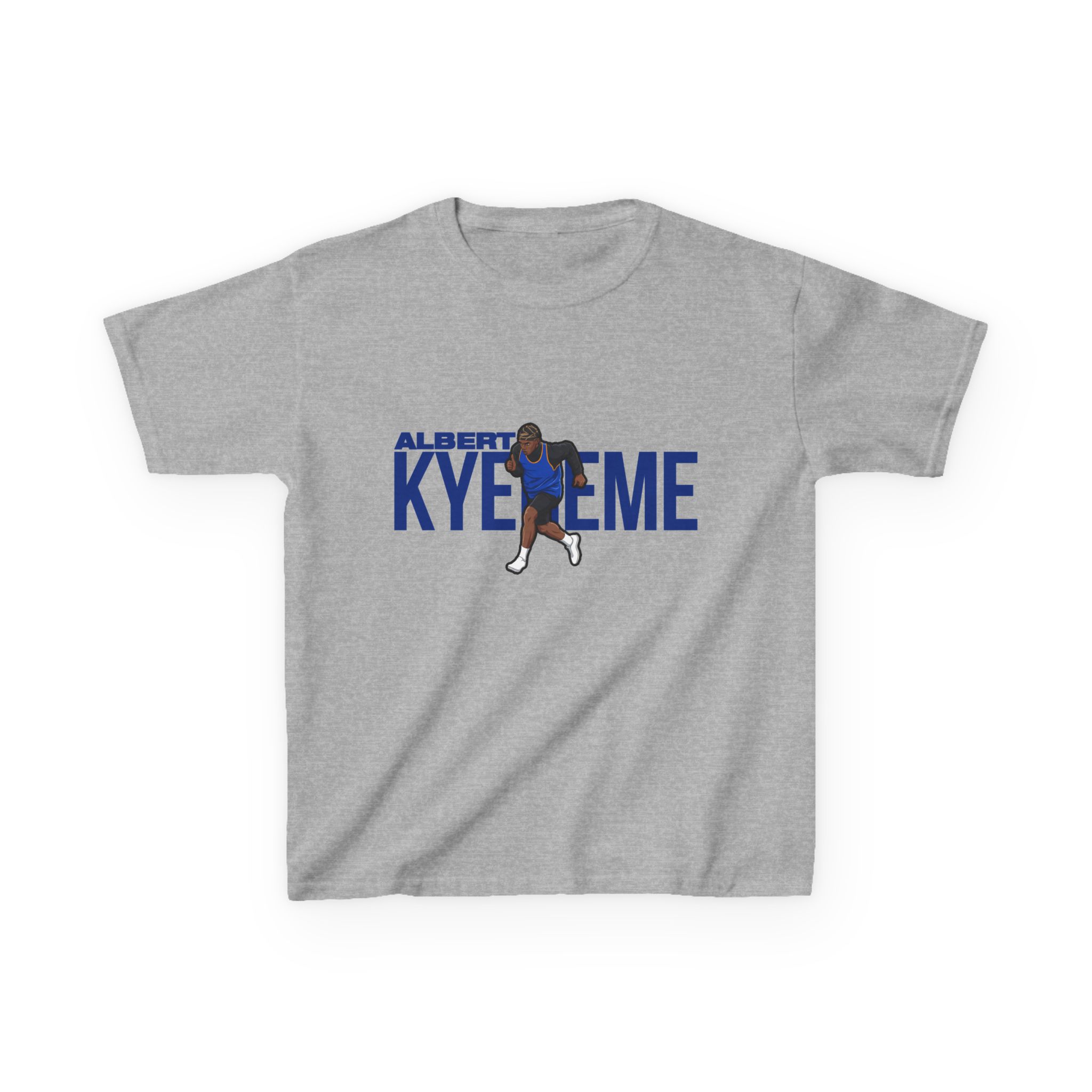 Youth Tee — character_player_name in Grey