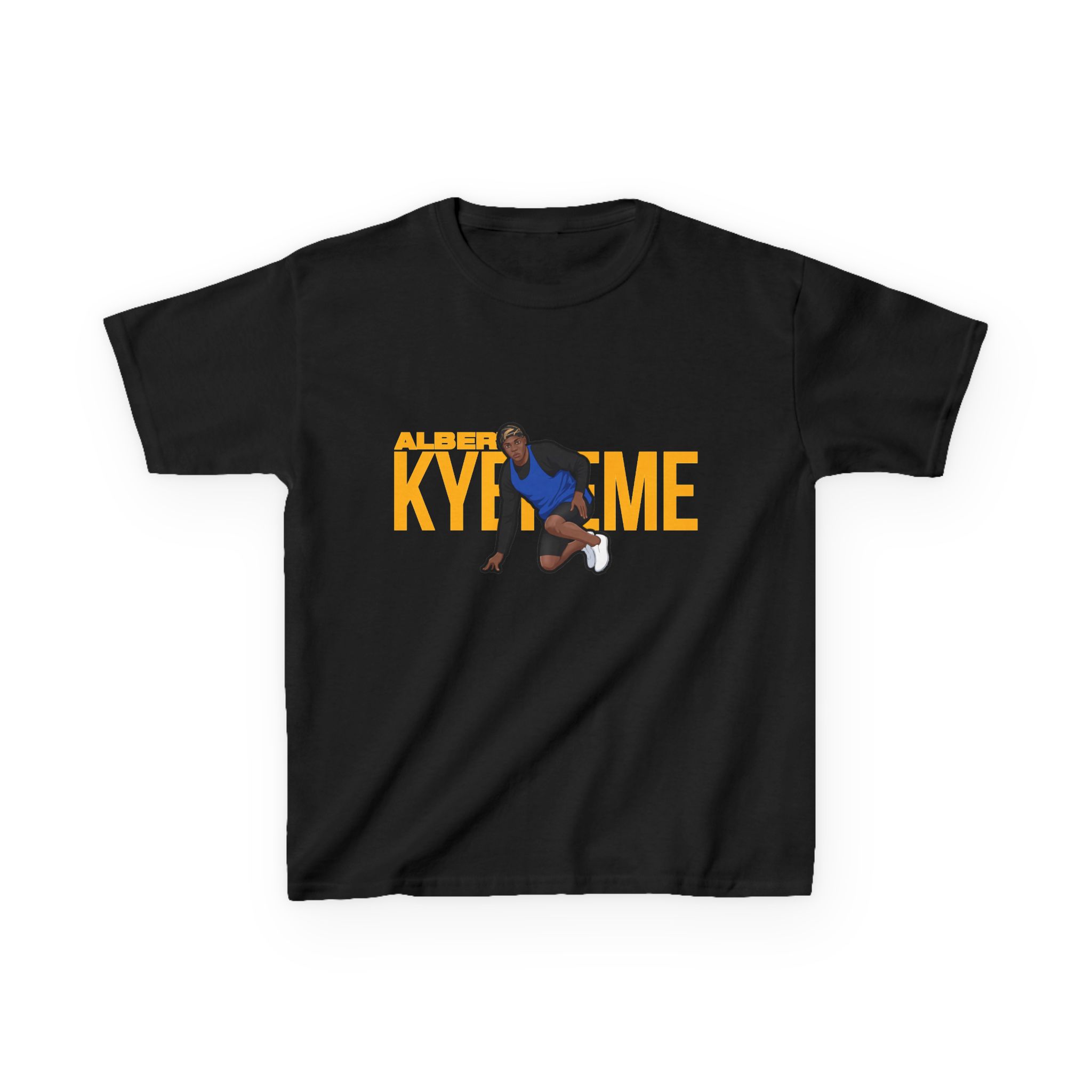 Youth Tee — character_player_name in Black