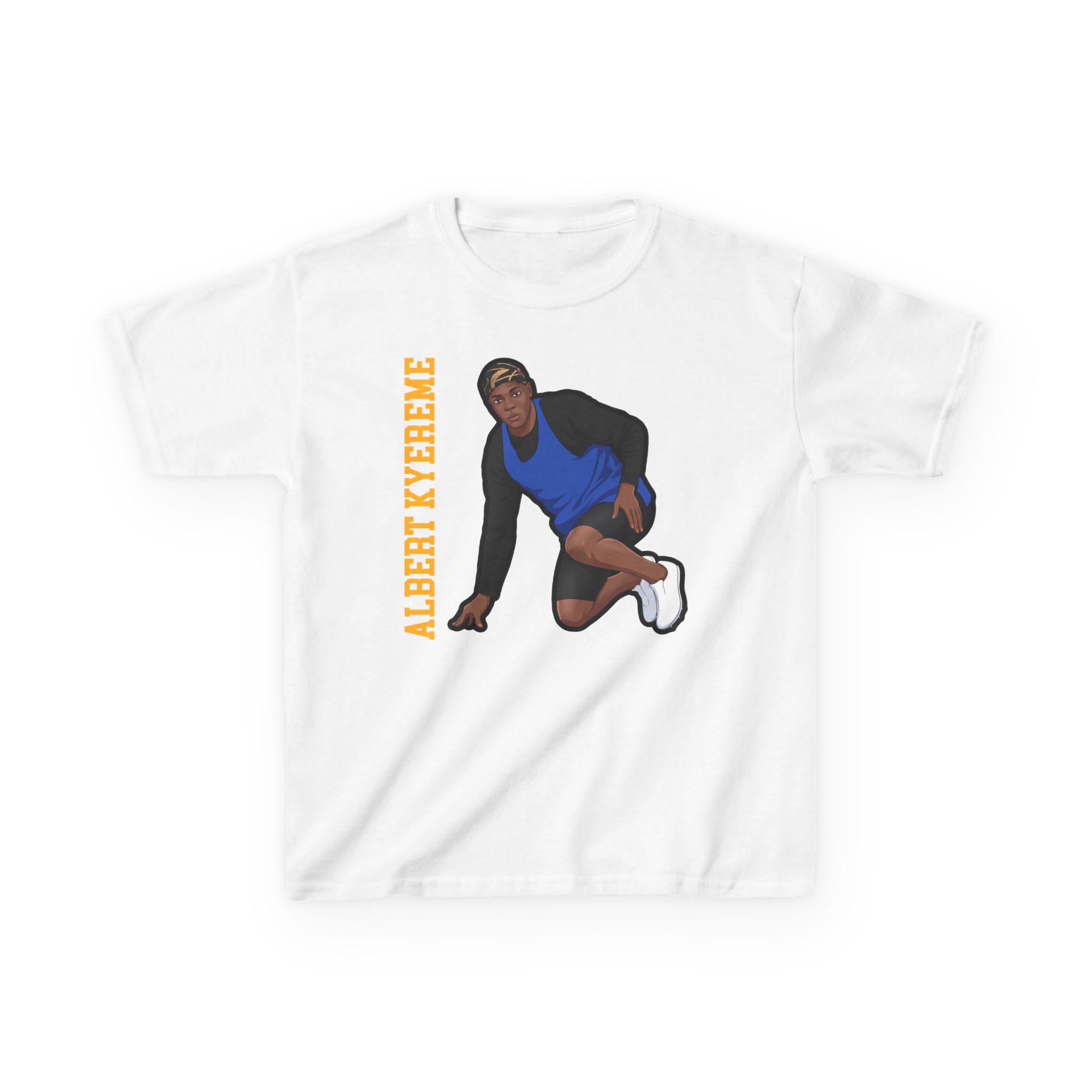 Youth Tee — character_name_vertical in White