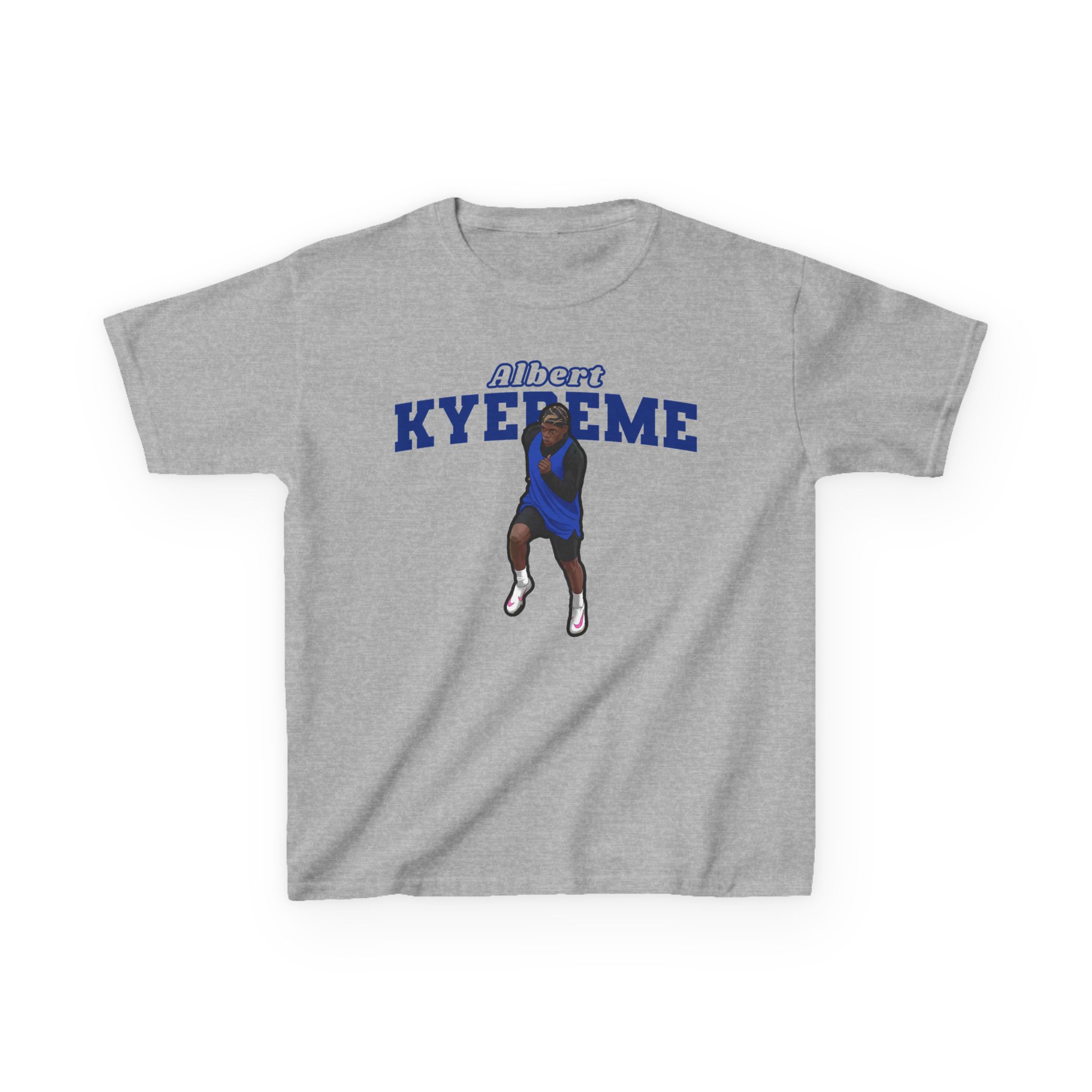 Youth Tee — character_name_arch in Grey