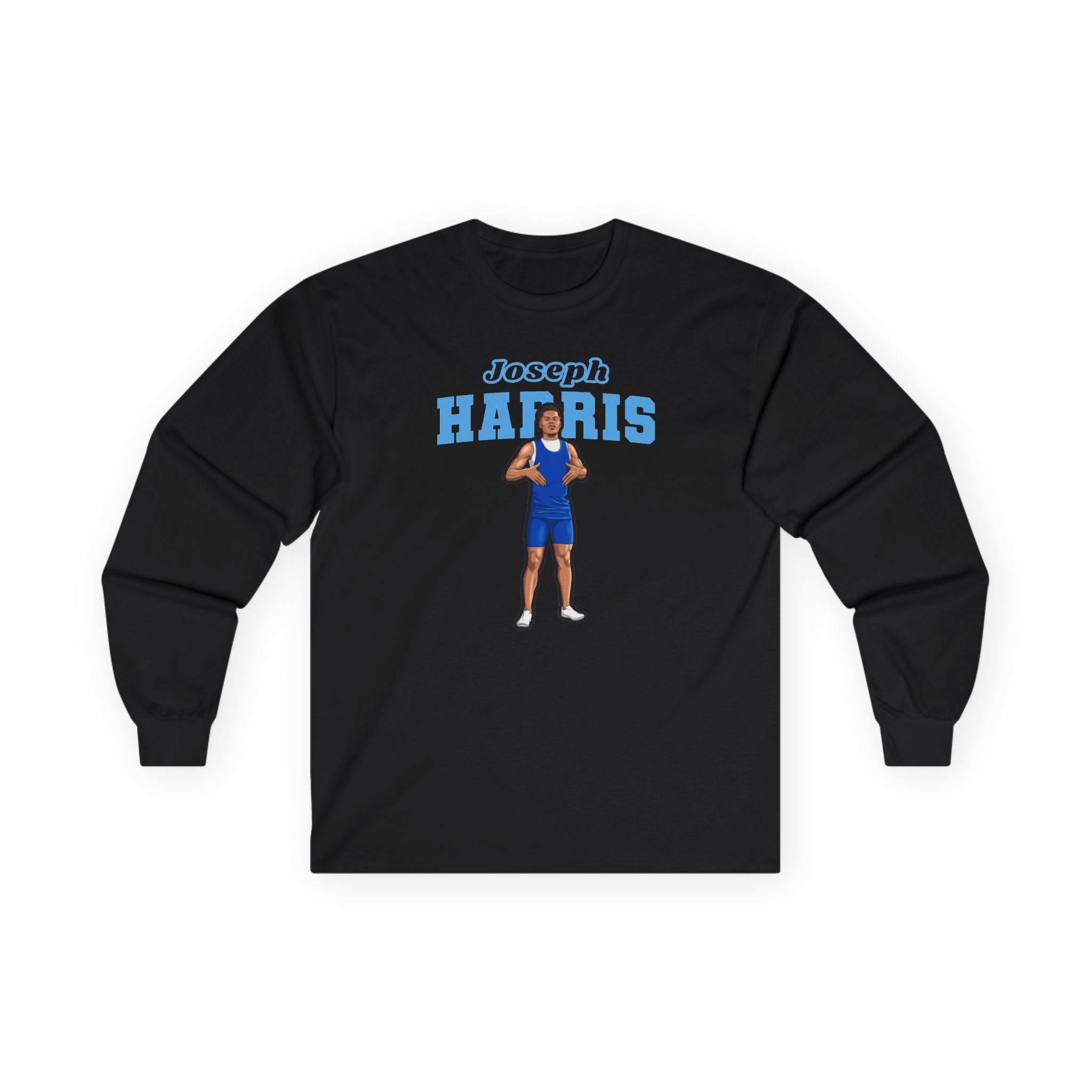 Long Sleeve Tee — character_name_arch in Black