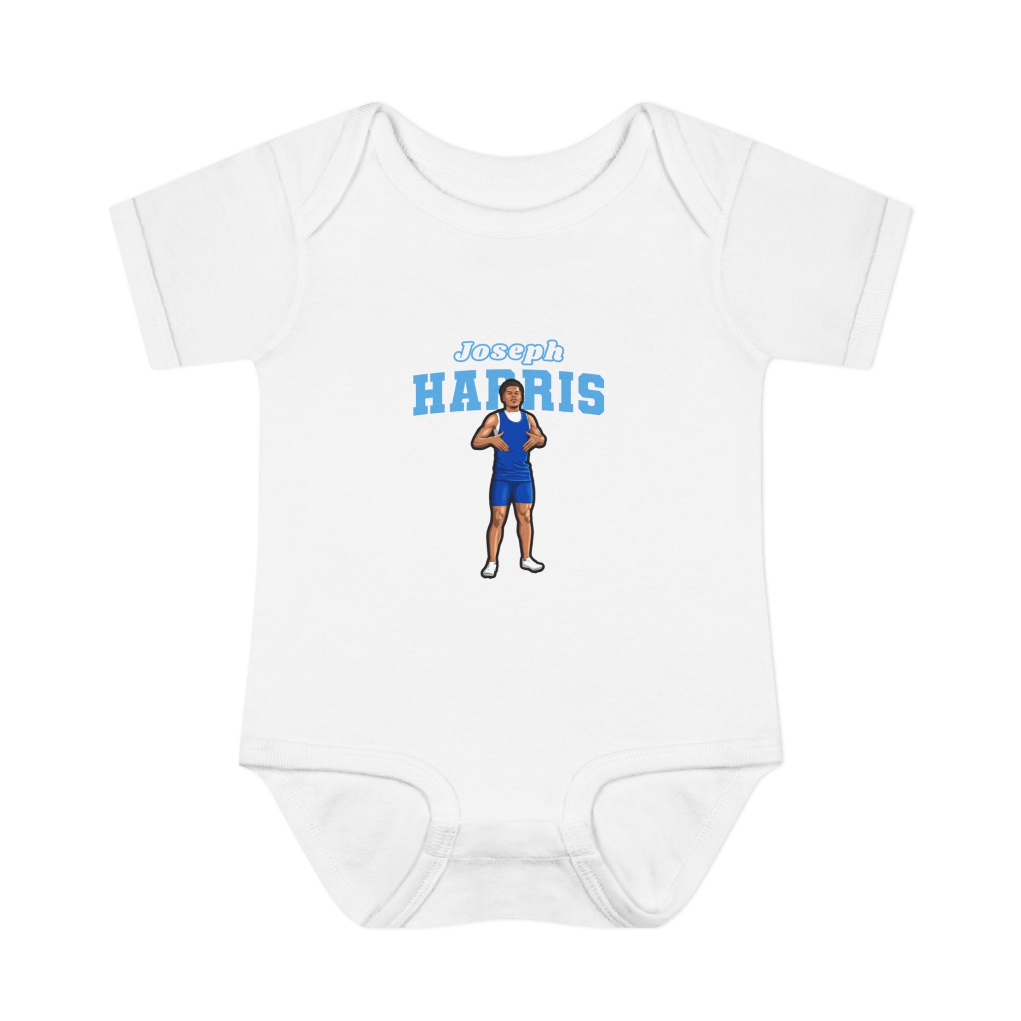 Baby Onesie — character_name_arch in White