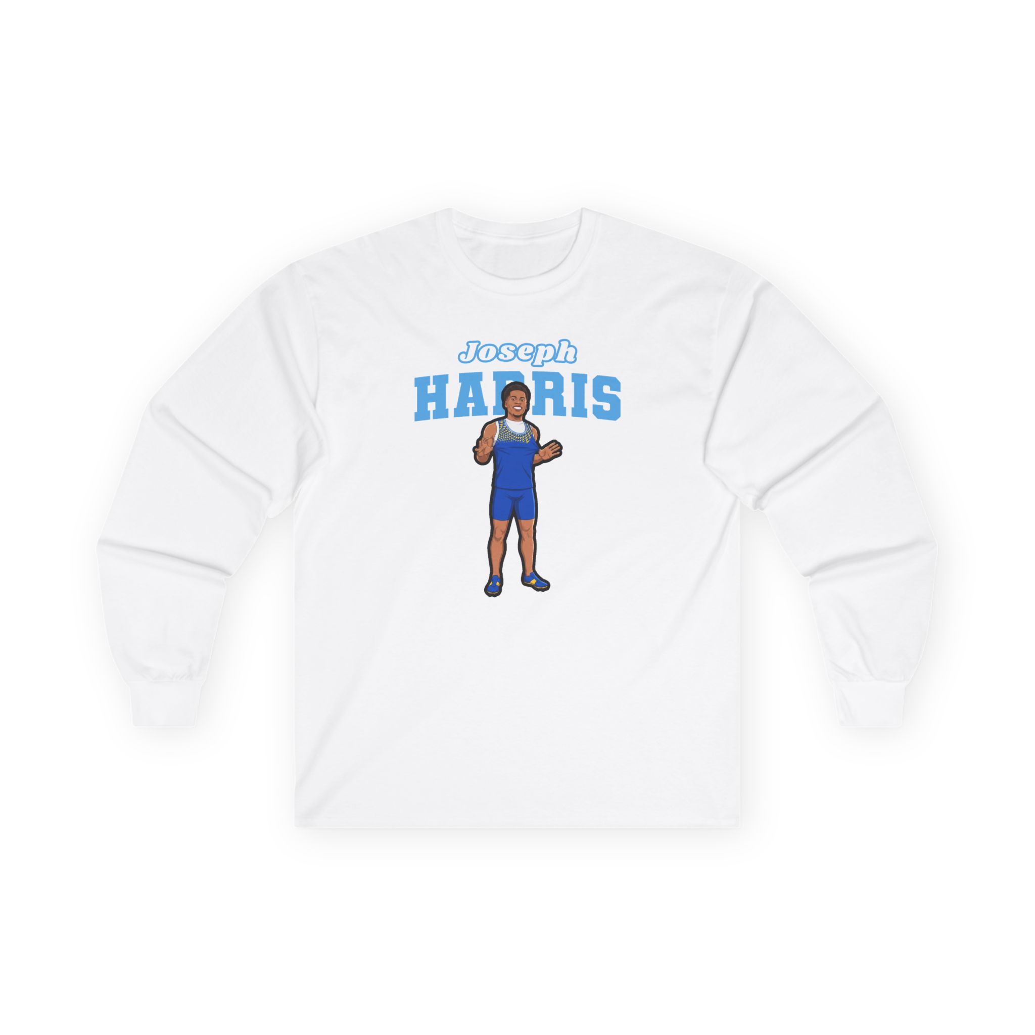 Long Sleeve Tee — character_name_arch in White