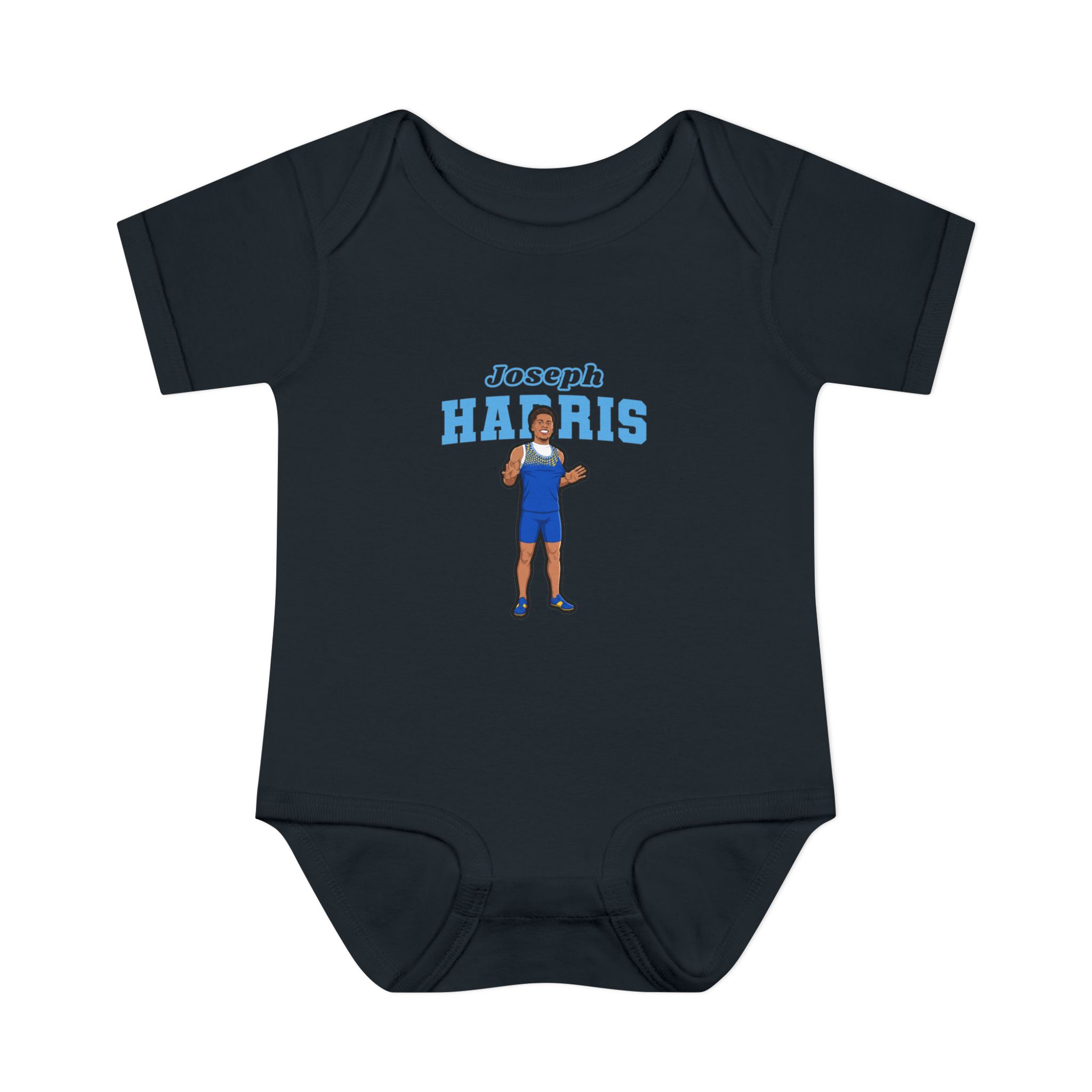 Baby Onesie — character_name_arch in Black