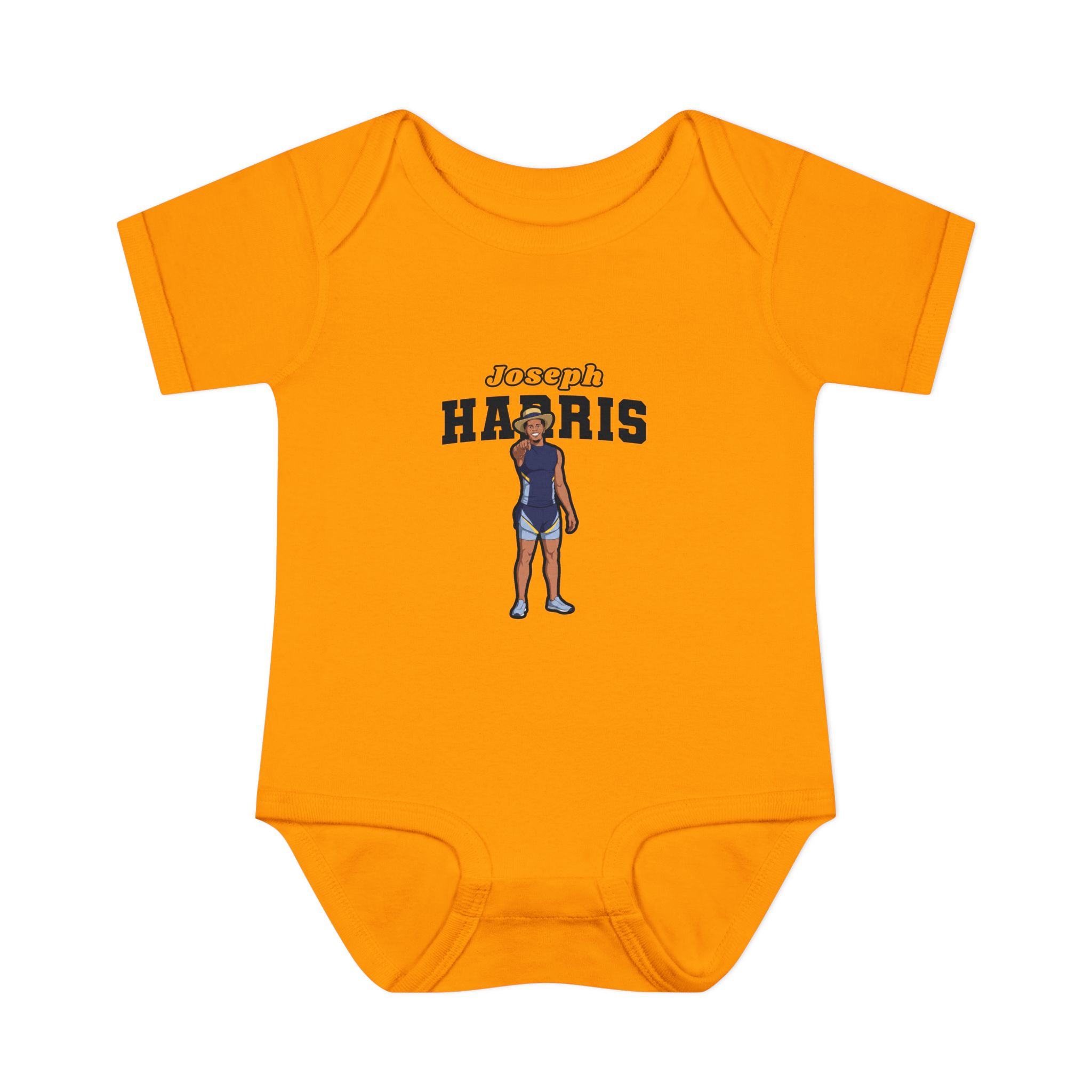Baby Onesie — character_name_arch in Gold