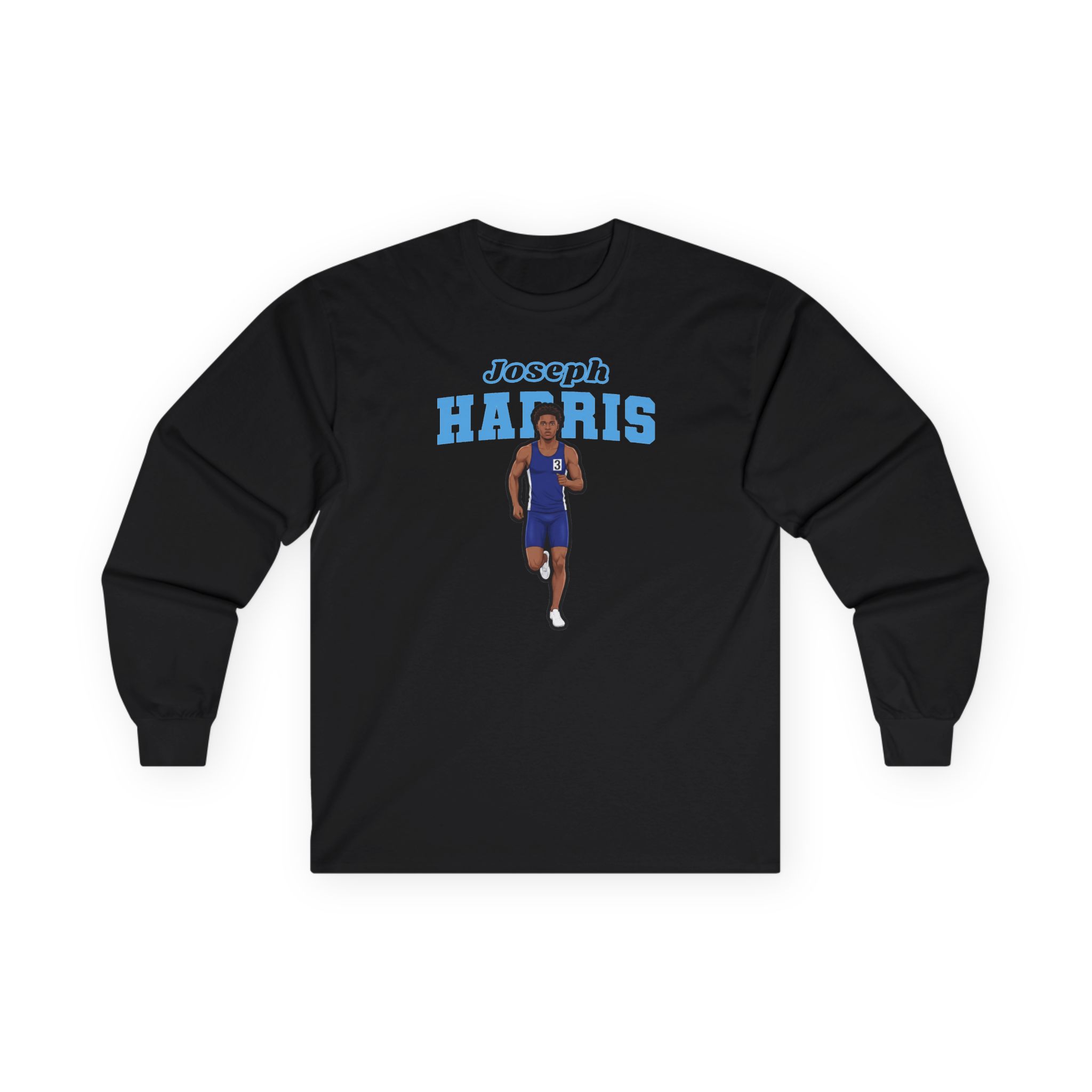 Long Sleeve Tee — character_name_arch in Black