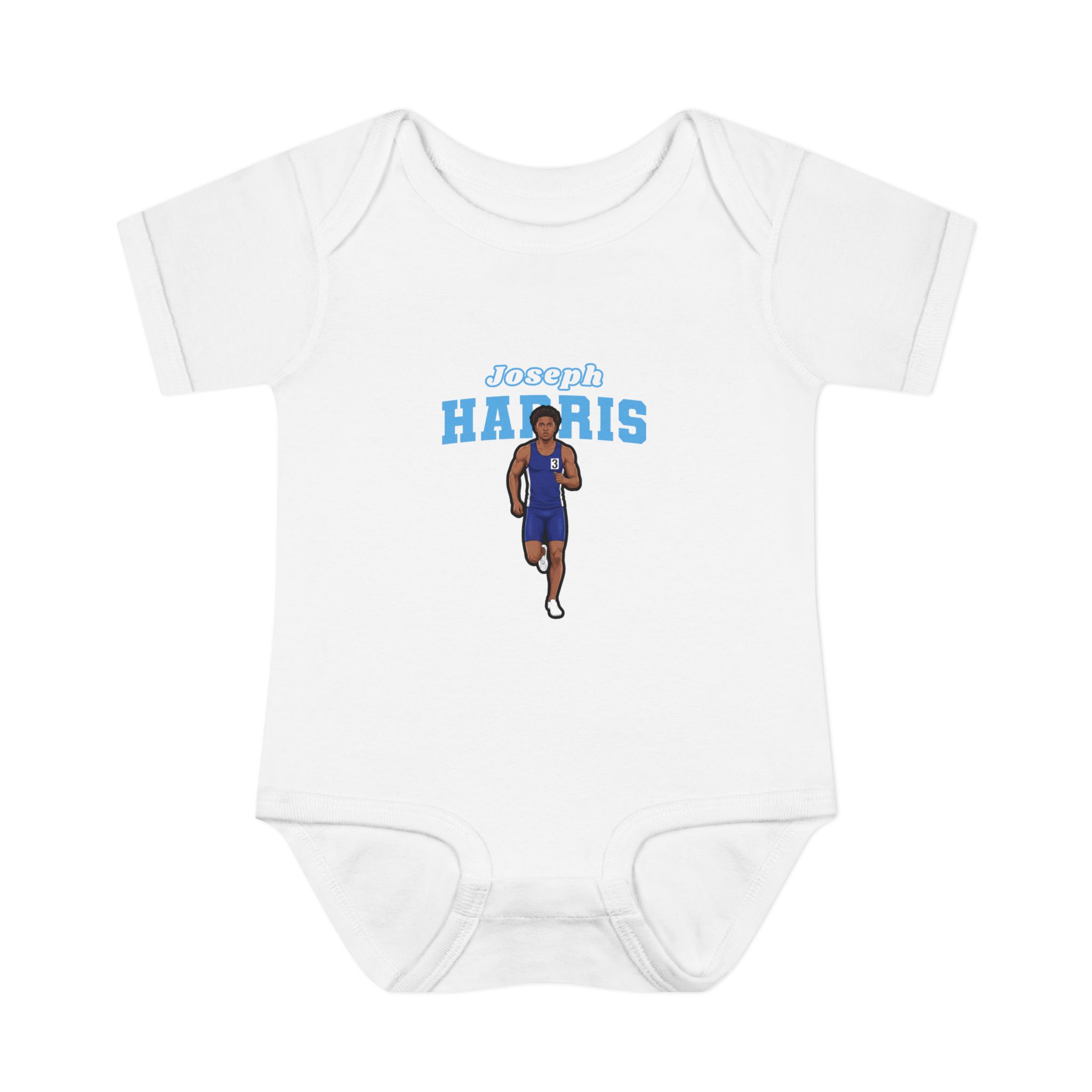 Baby Onesie — character_name_arch in White