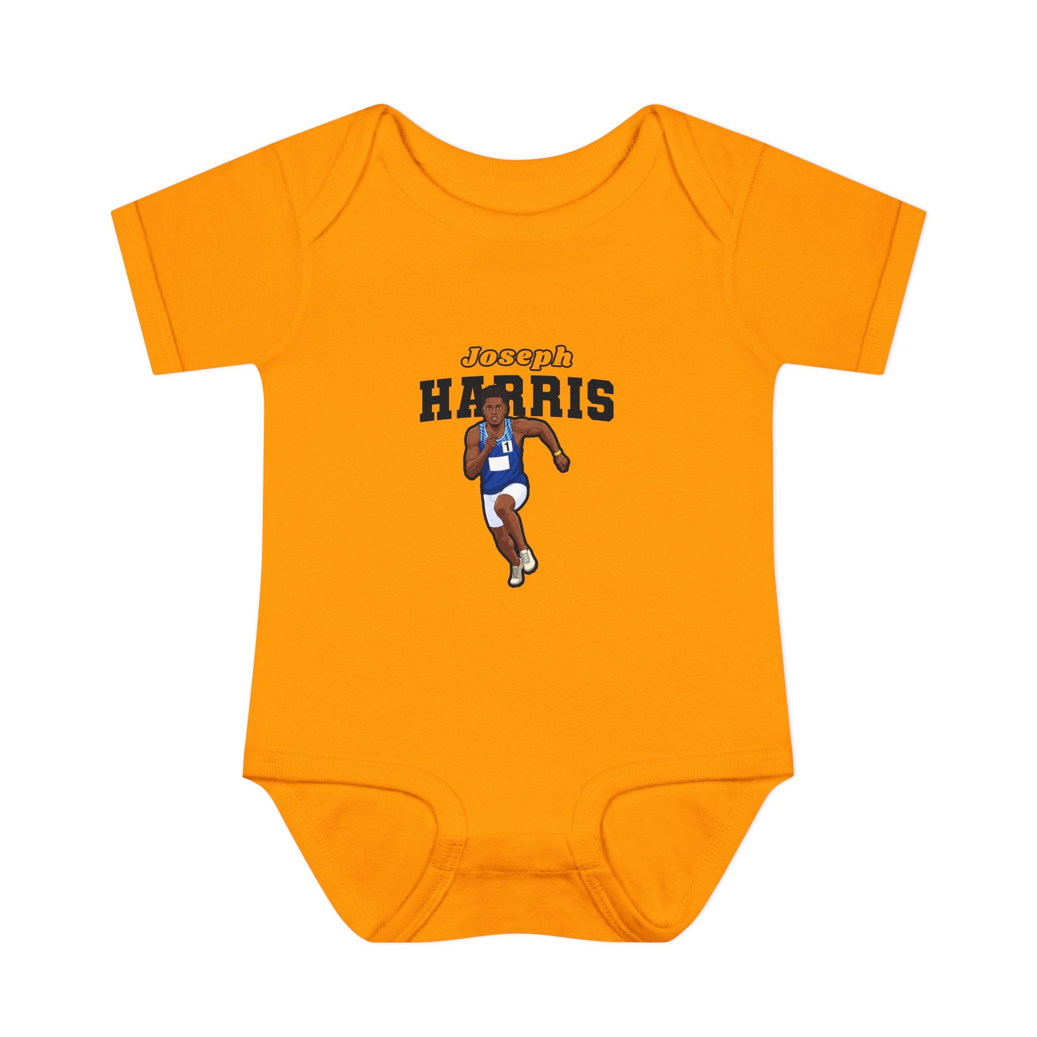 Baby Onesie — character_name_arch in Gold