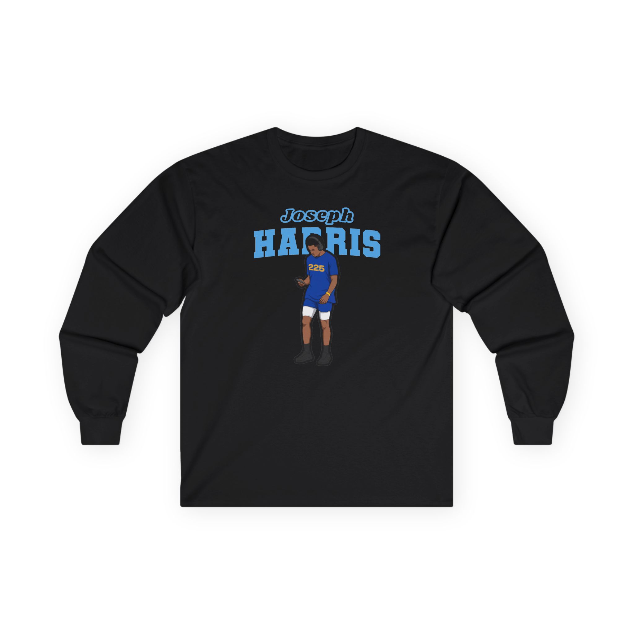 Long Sleeve Tee — character_name_arch in Black